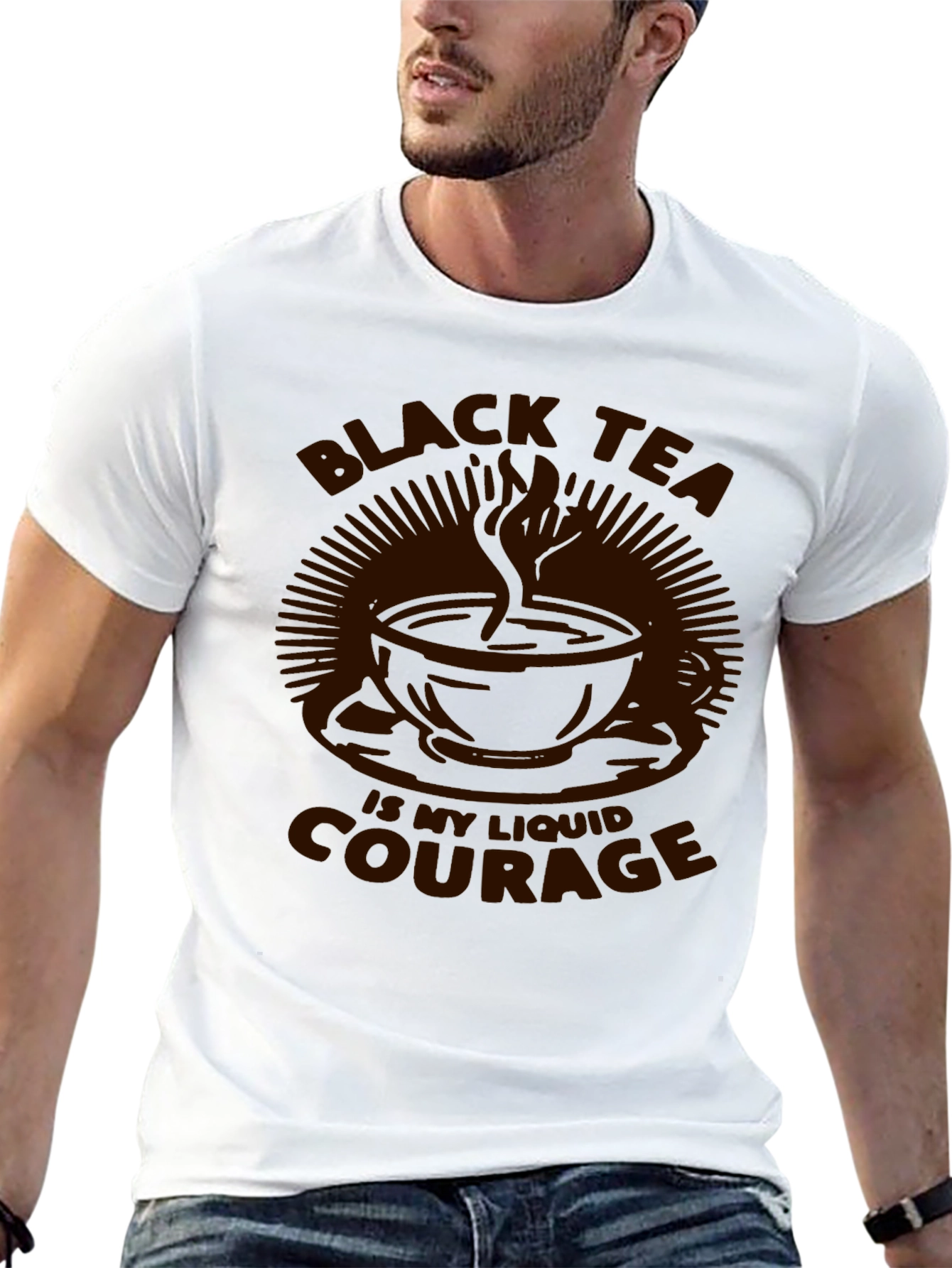 Black Tea Liquid Courage Graphic Tee