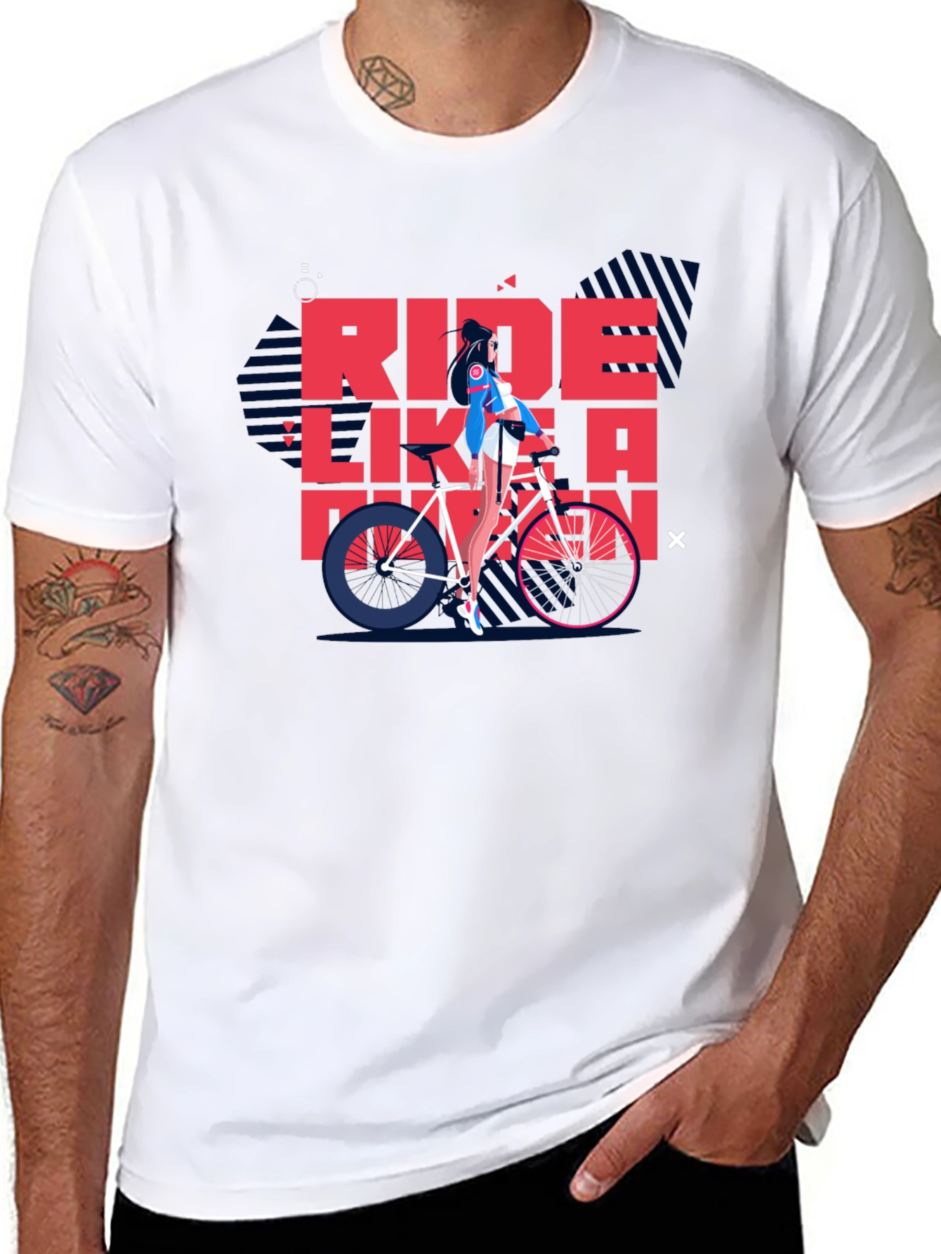 Ride Like a Pro Black Graphic Tee