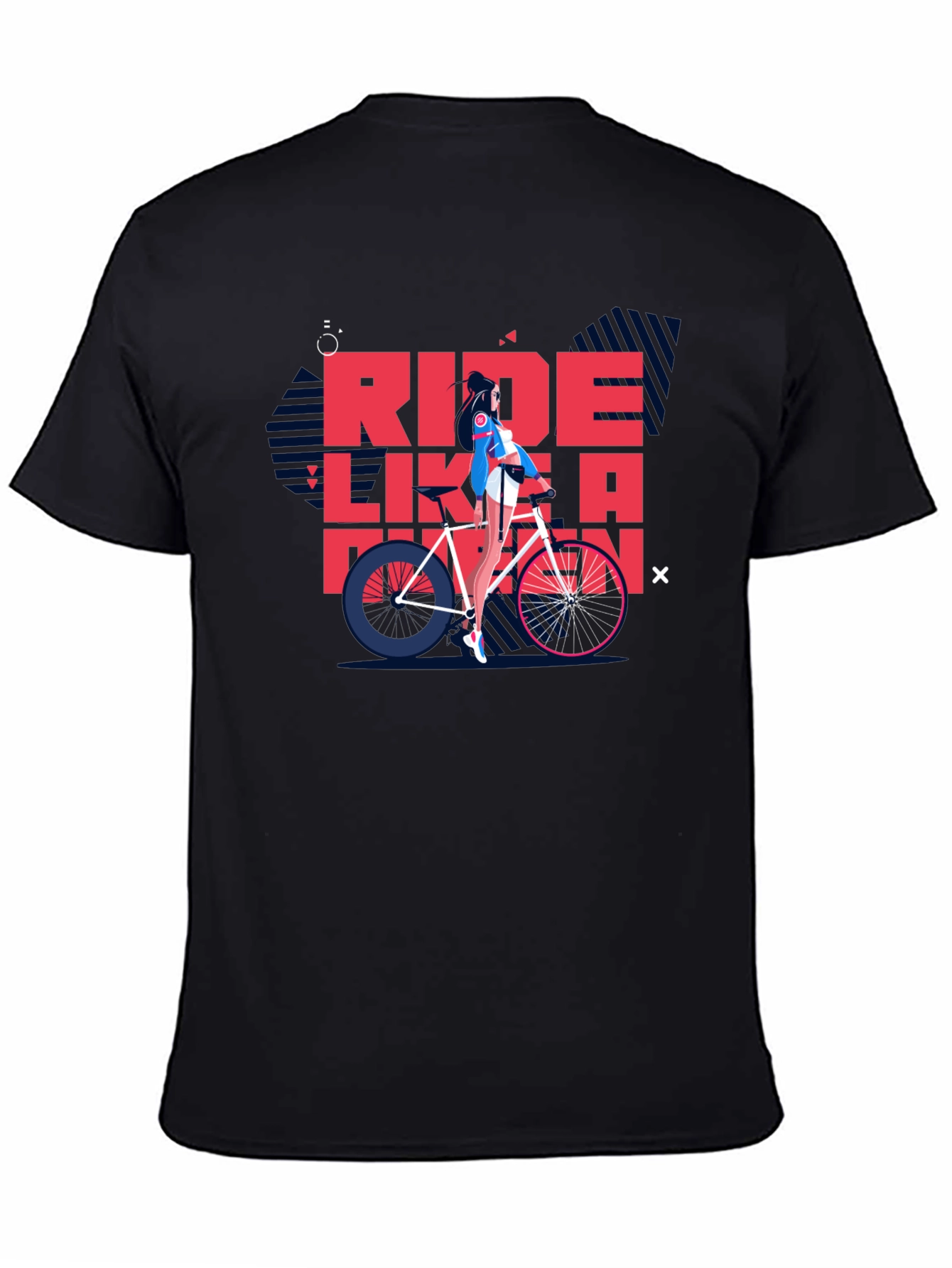 Ride Like a Pro Black Graphic Tee