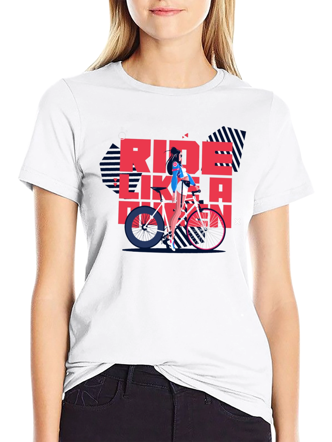 Ride Like a Pro Black Graphic Tee