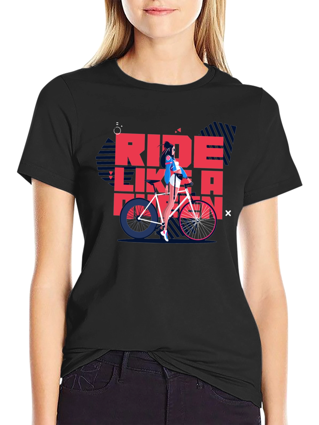 Ride Like a Pro Black Graphic Tee
