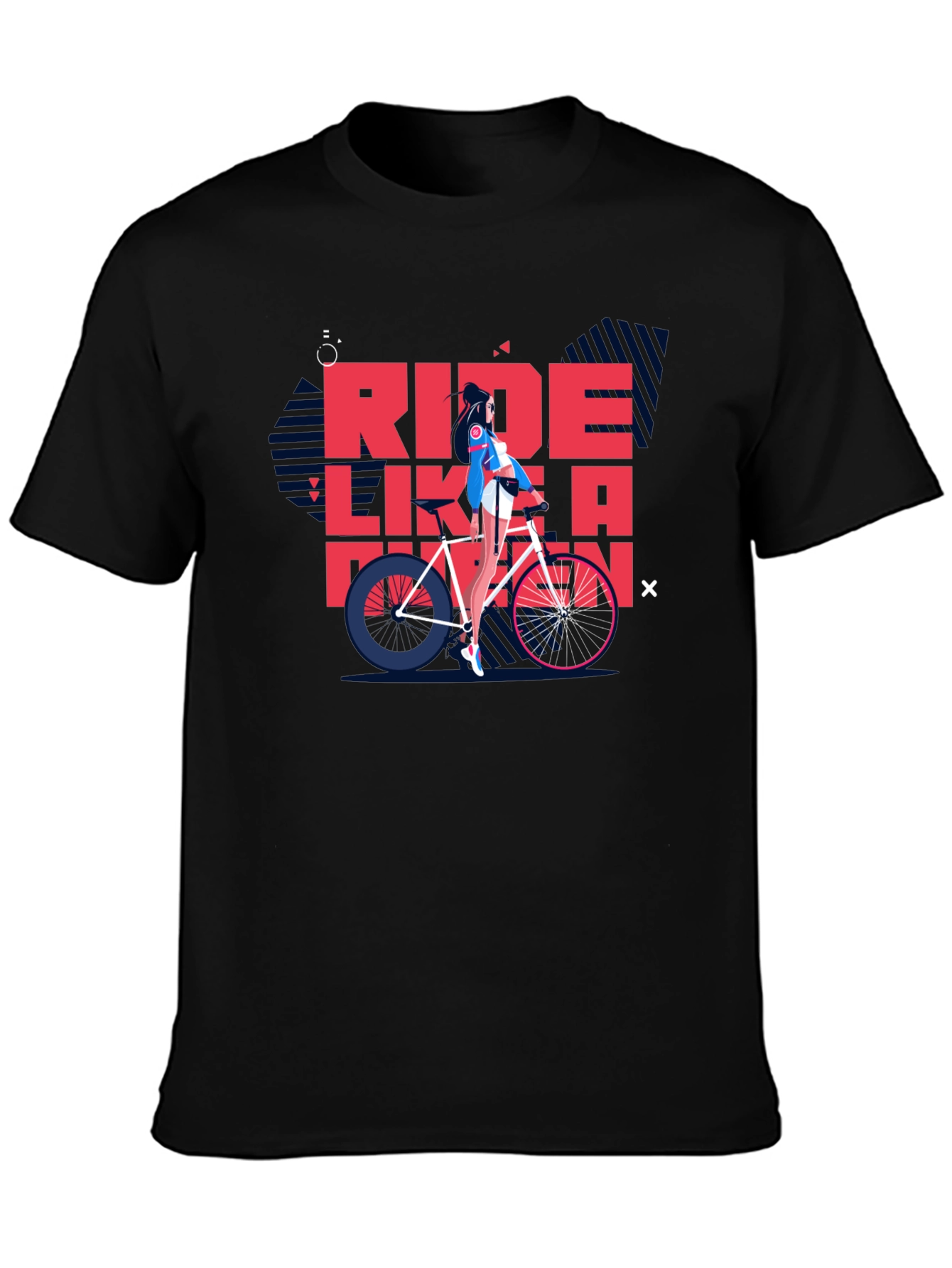 Ride Like a Pro Black Graphic Tee