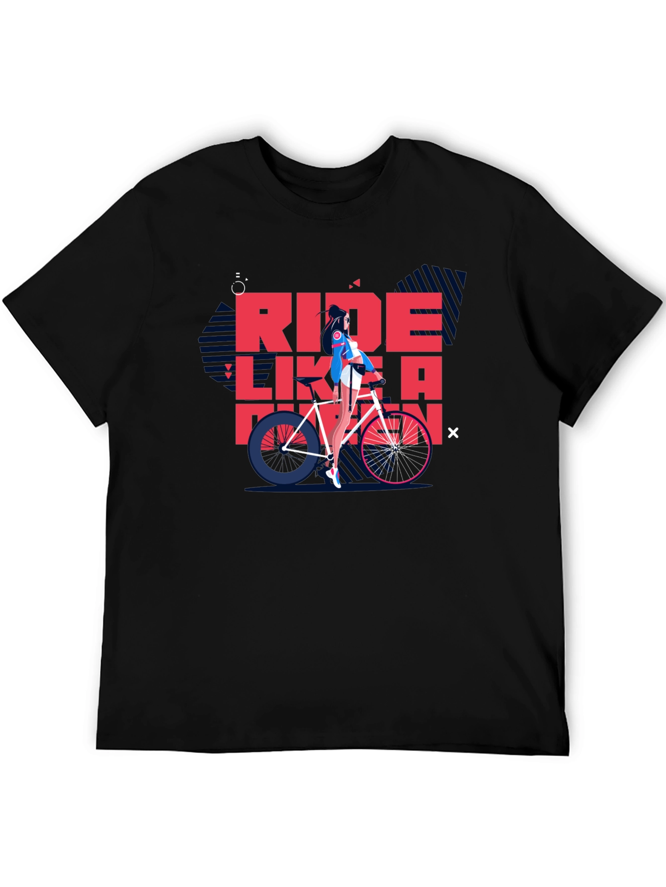 Ride Like a Pro Black Graphic Tee