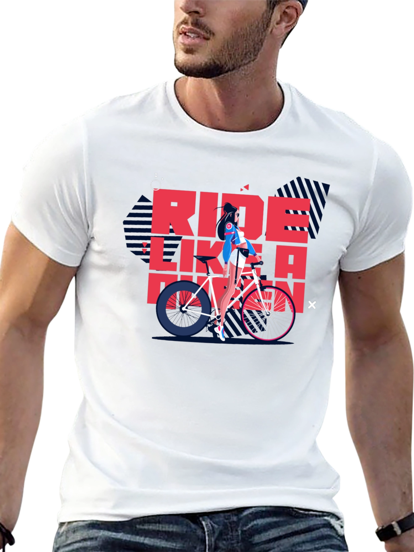 Ride Like a Pro Black Graphic Tee