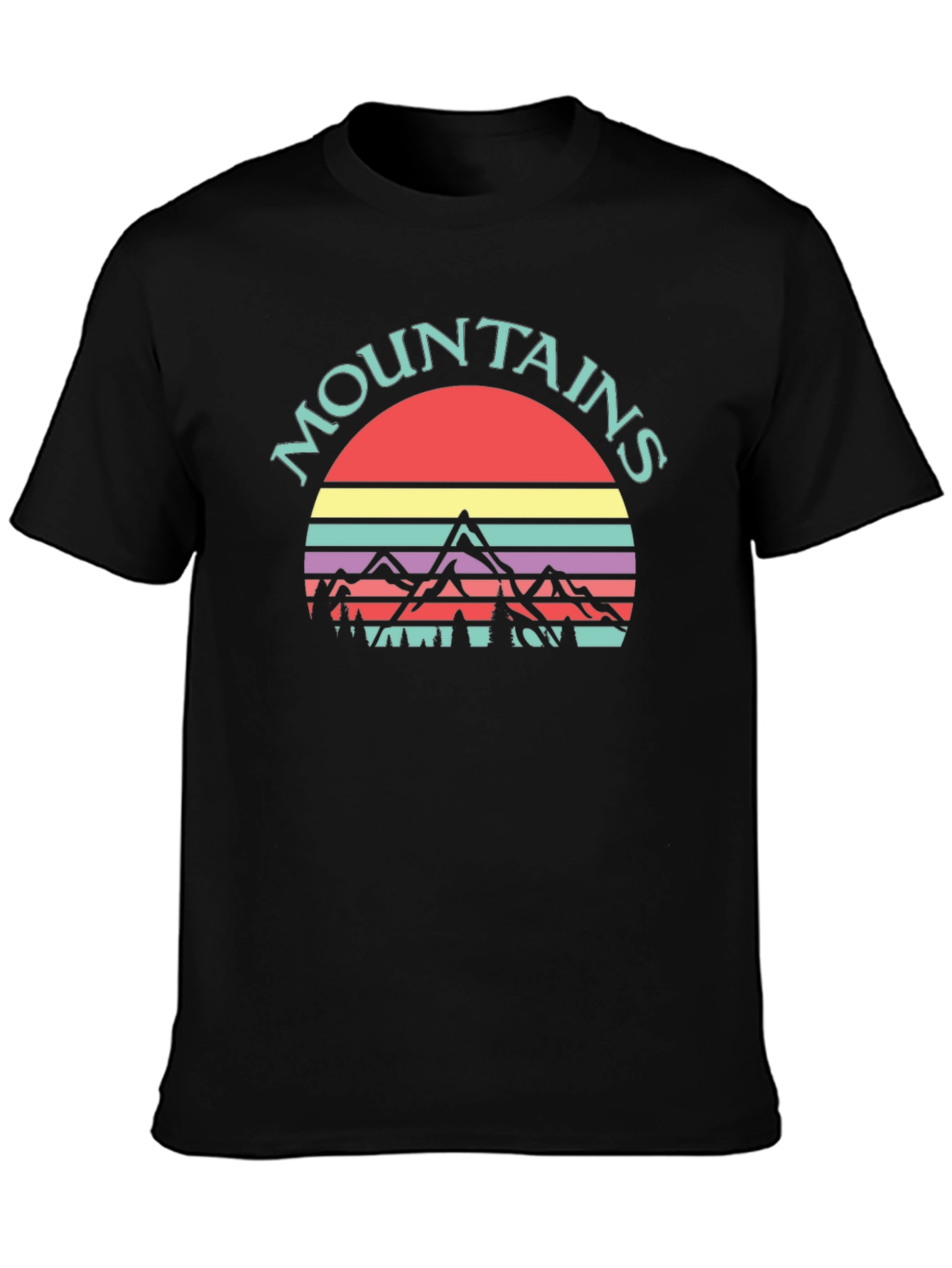 Retro Mountains Graphic Tee - Adventure Ready!