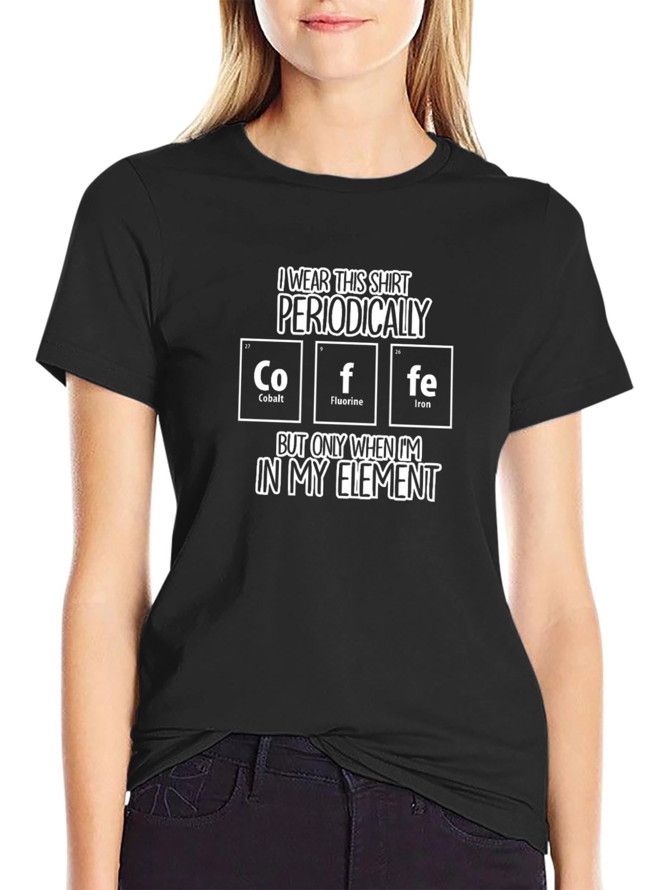 Periodic Table T-Shirt: Coffee Element Humor