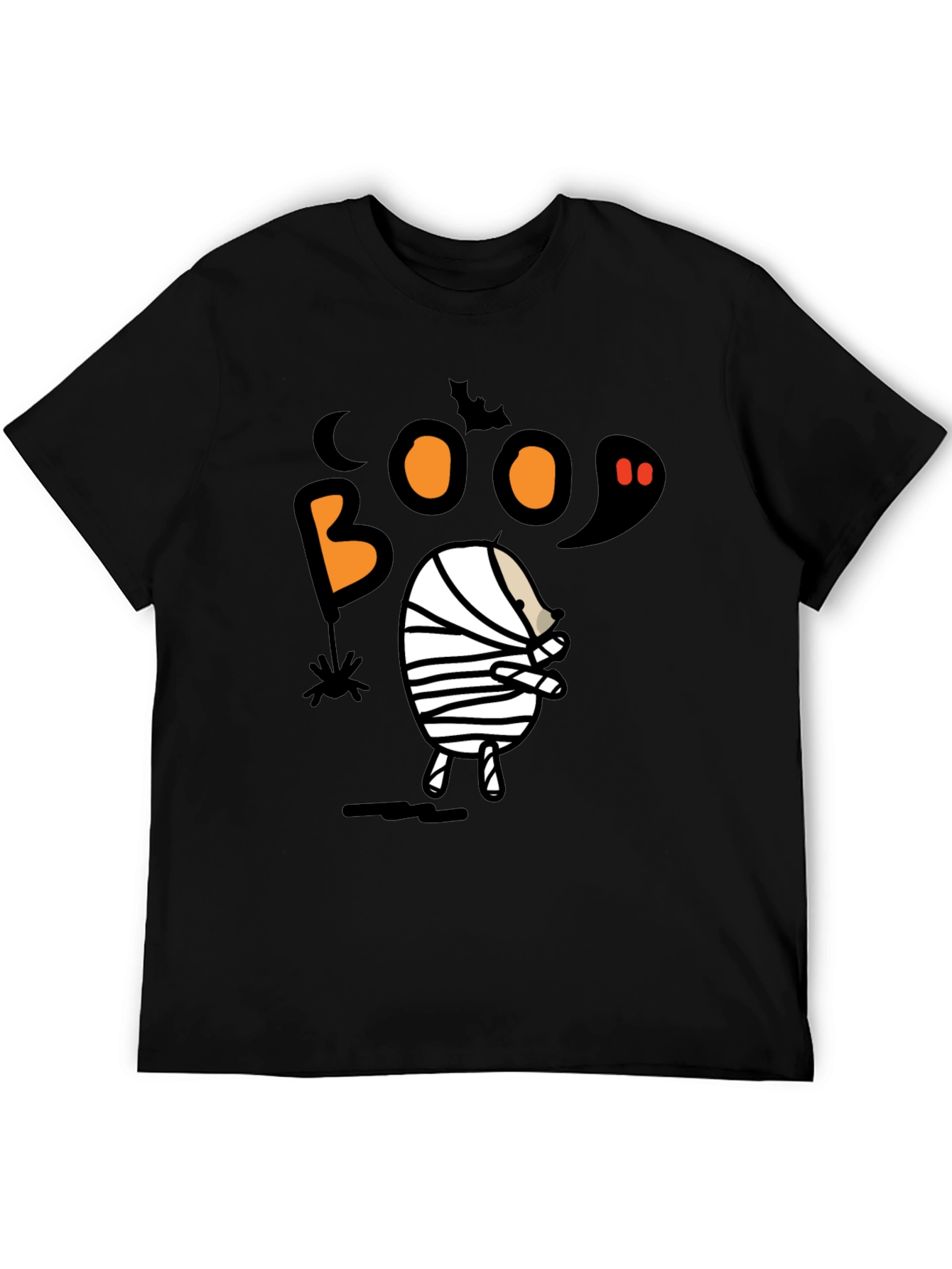 Boo Halloween Mummy Graphic T-Shirt