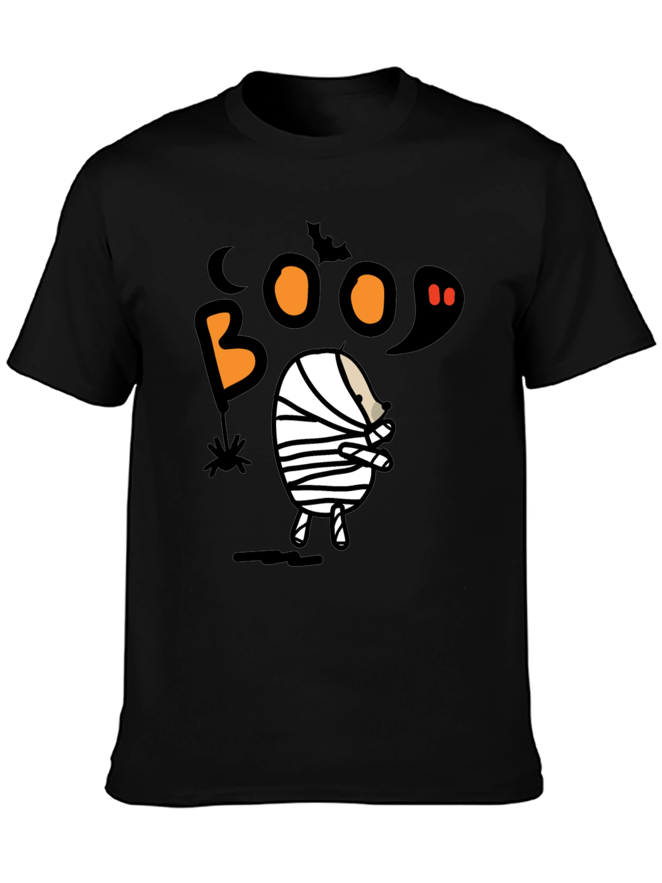 Boo Halloween Mummy Graphic T-Shirt