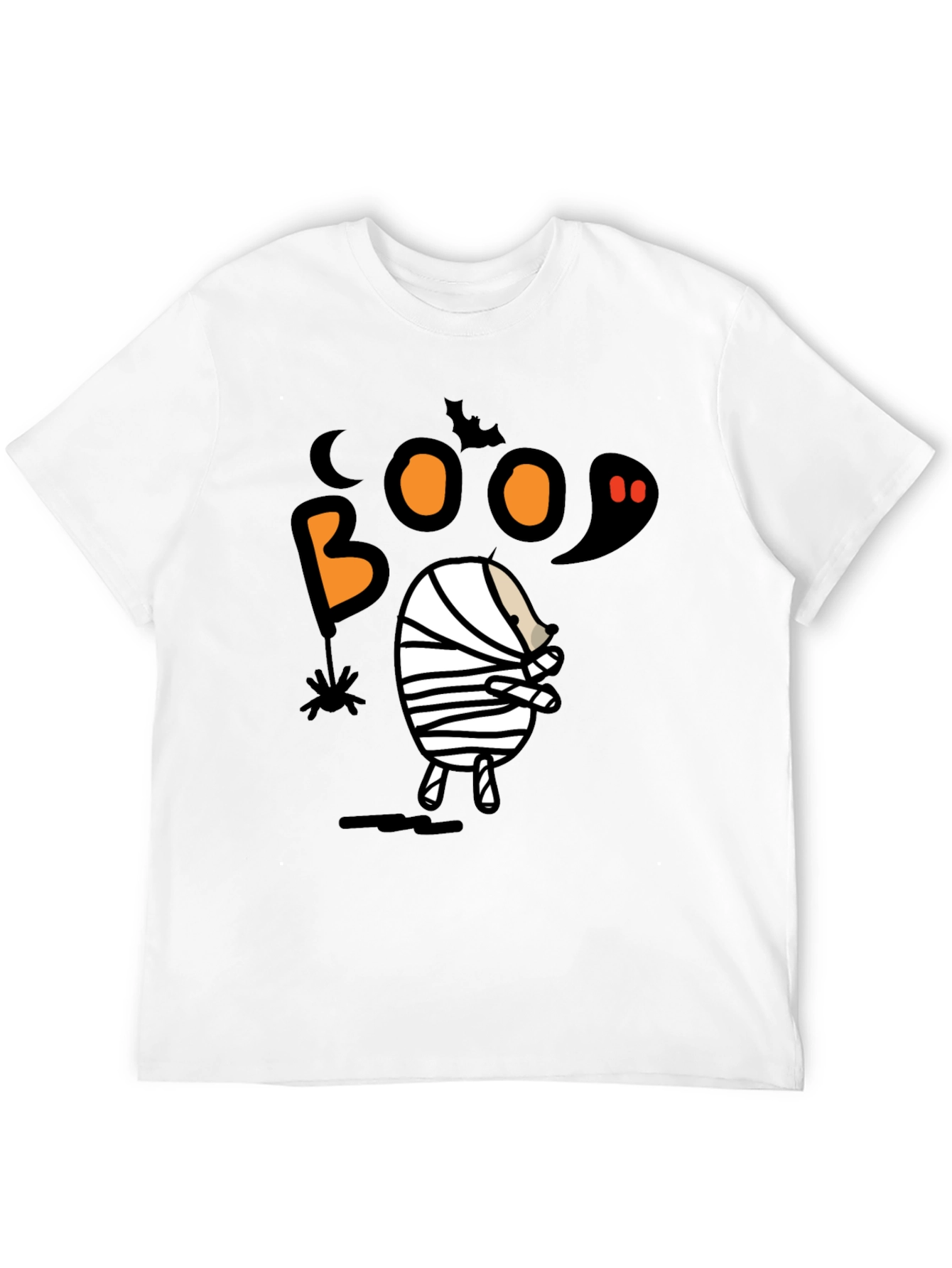 Boo Halloween Mummy Graphic T-Shirt