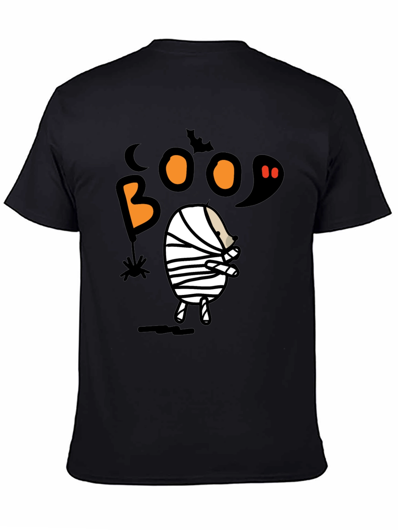 Boo Halloween Mummy Graphic T-Shirt