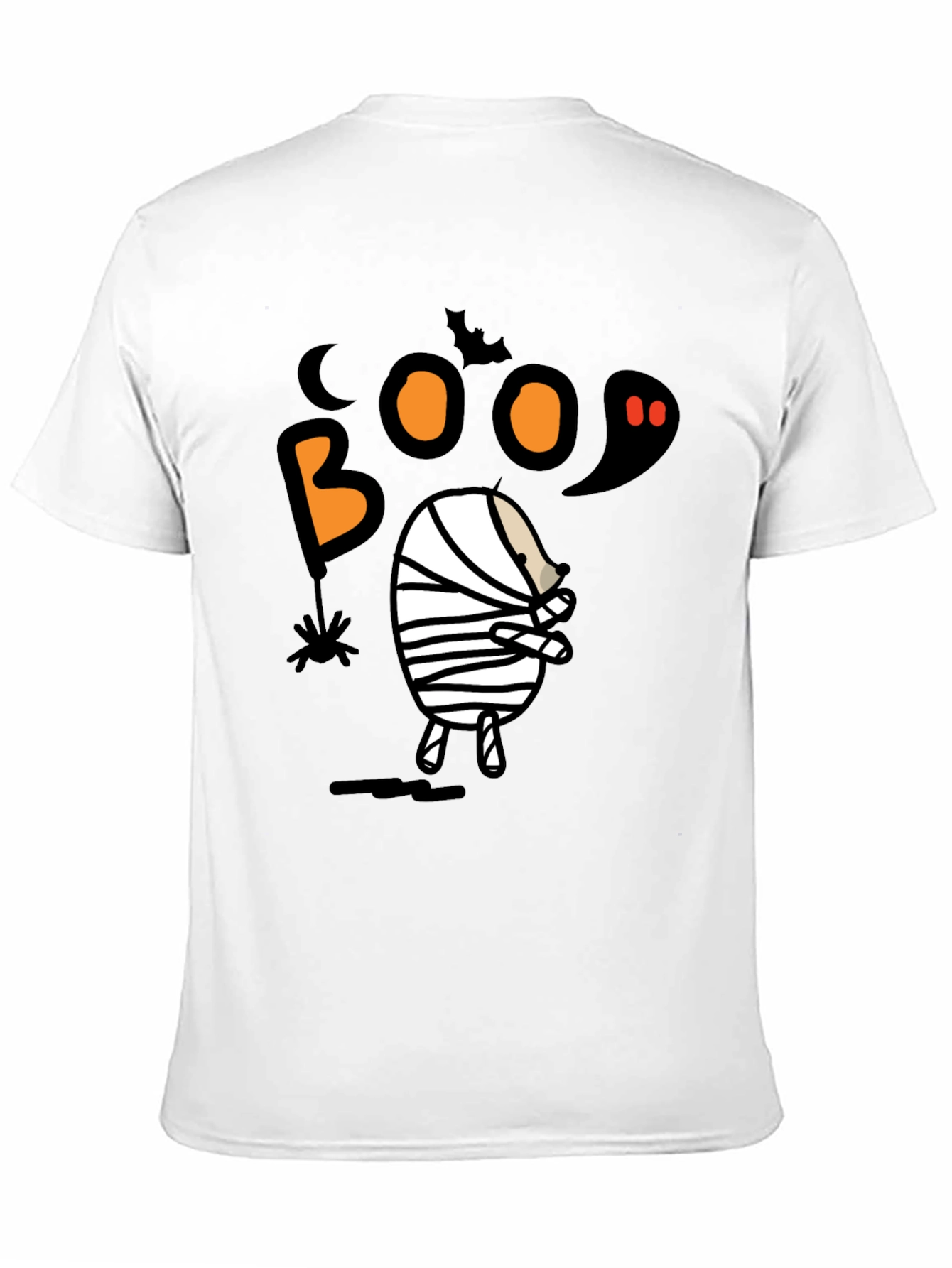 Boo Halloween Mummy Graphic T-Shirt