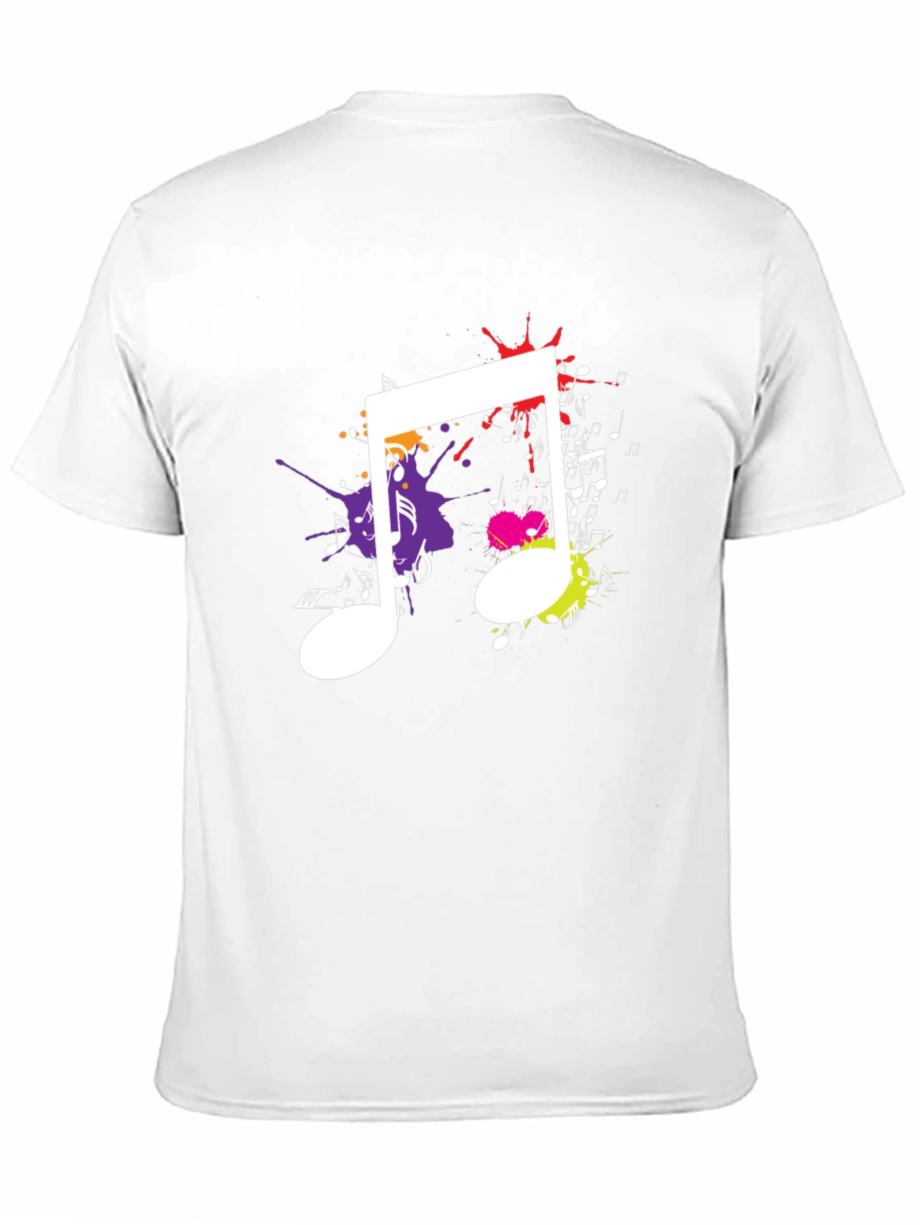 Music Note Splatter Graphic Tee