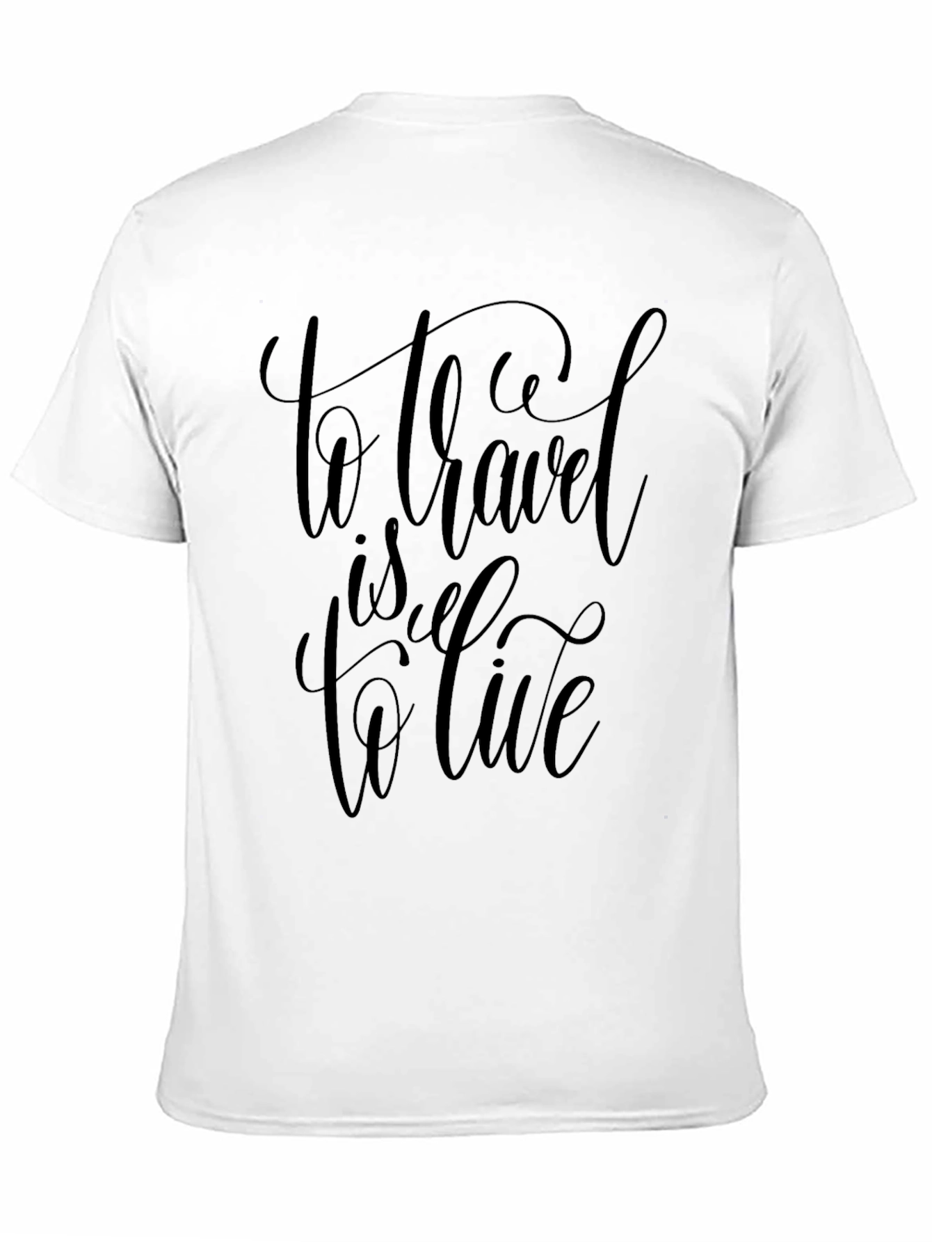 Travel To Live Black Graphic Tee