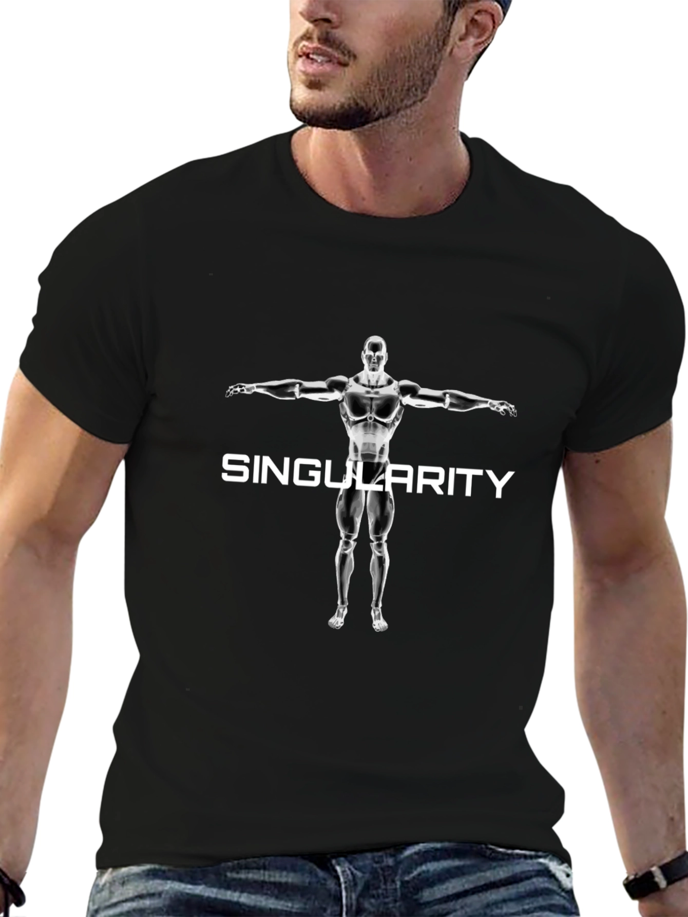 Singularity Graphic Black T-Shirt