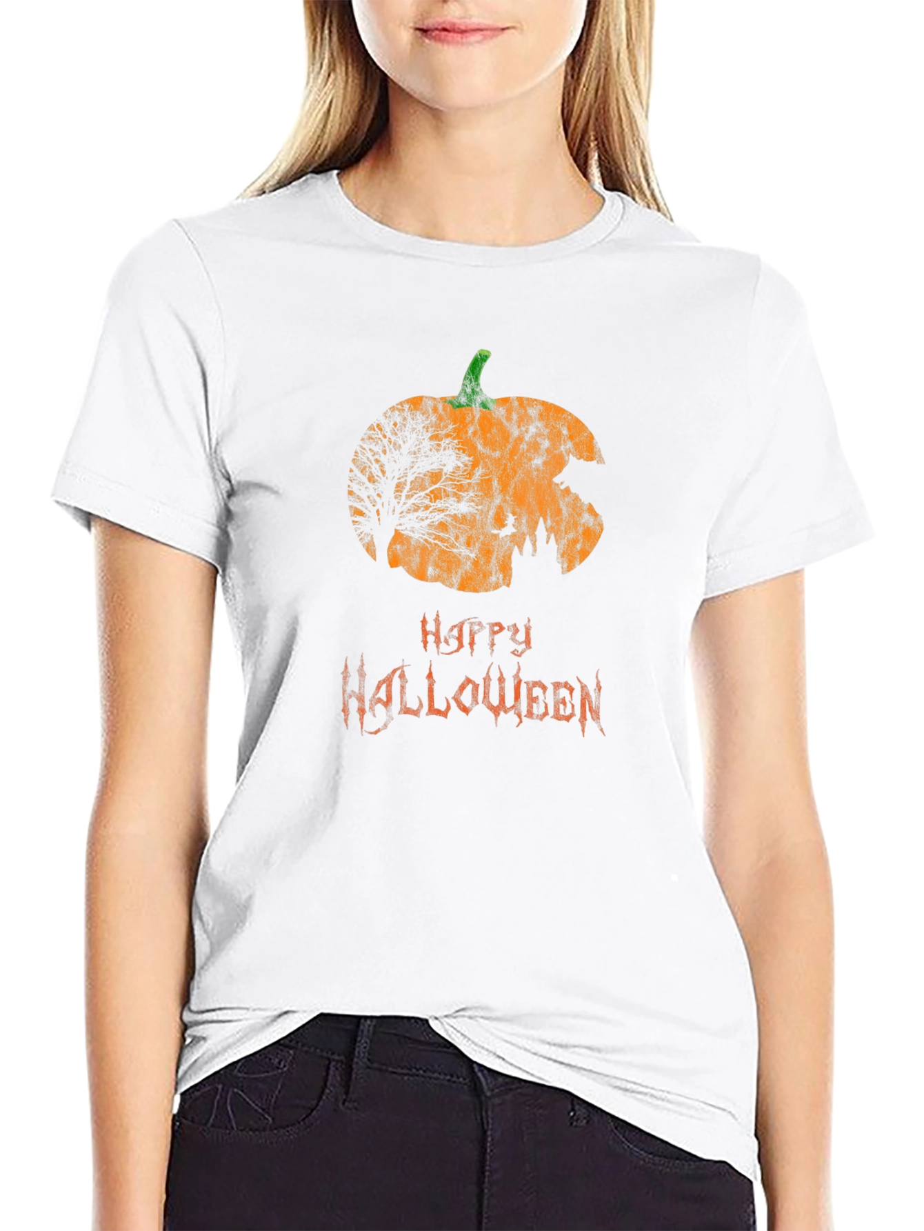 Happy Halloween Pumpkin Graphic Tee