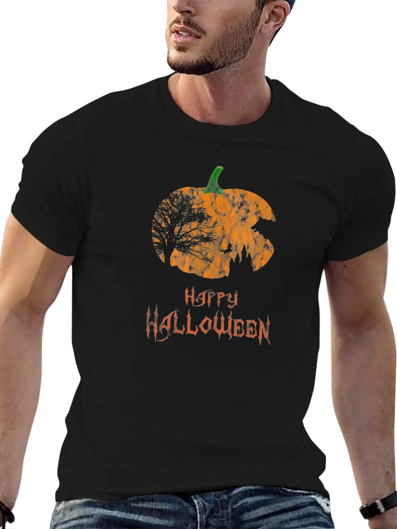 Happy Halloween Pumpkin Graphic Tee