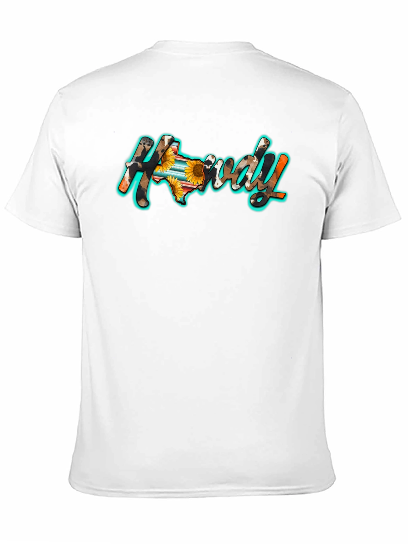 Howdy Texas Graphic Tee - Black Cotton Blend