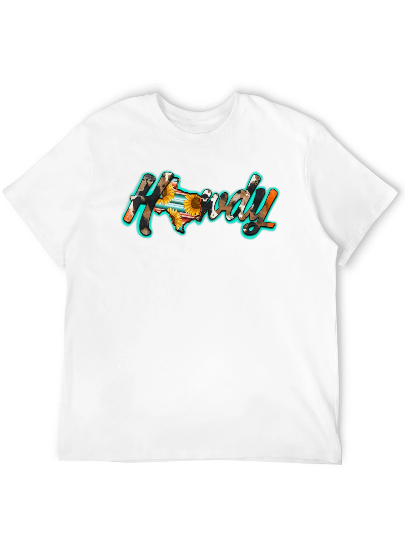 Howdy Texas Graphic Tee - Black Cotton Blend