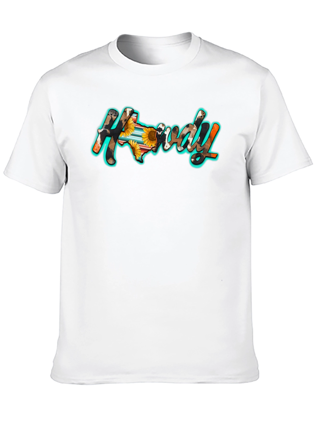Howdy Texas Graphic Tee - Black Cotton Blend