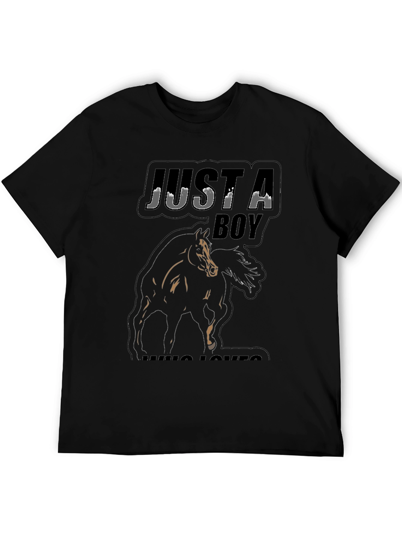 Just A Boy Who Loves Horses T-Shirt