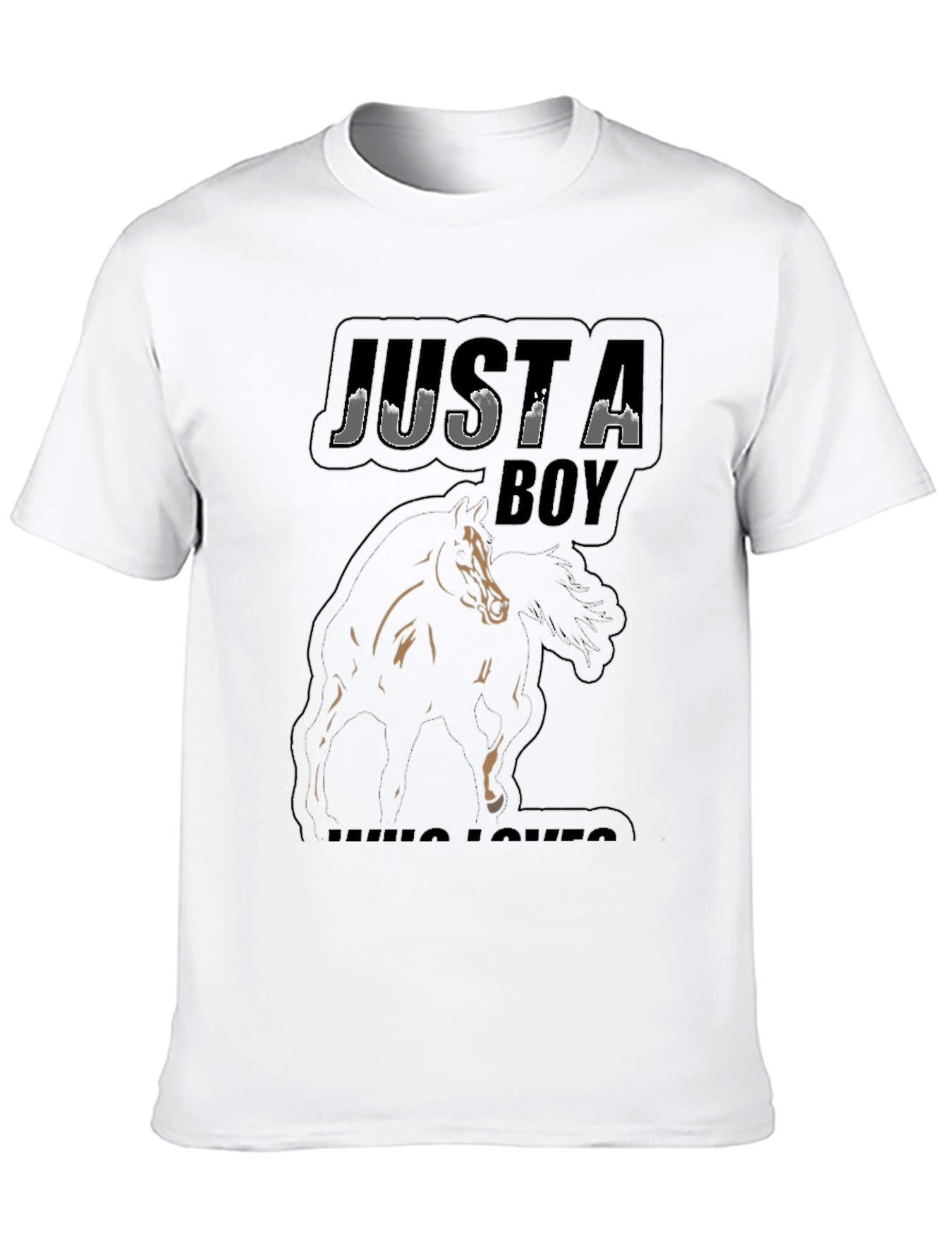 Just A Boy Who Loves Horses T-Shirt