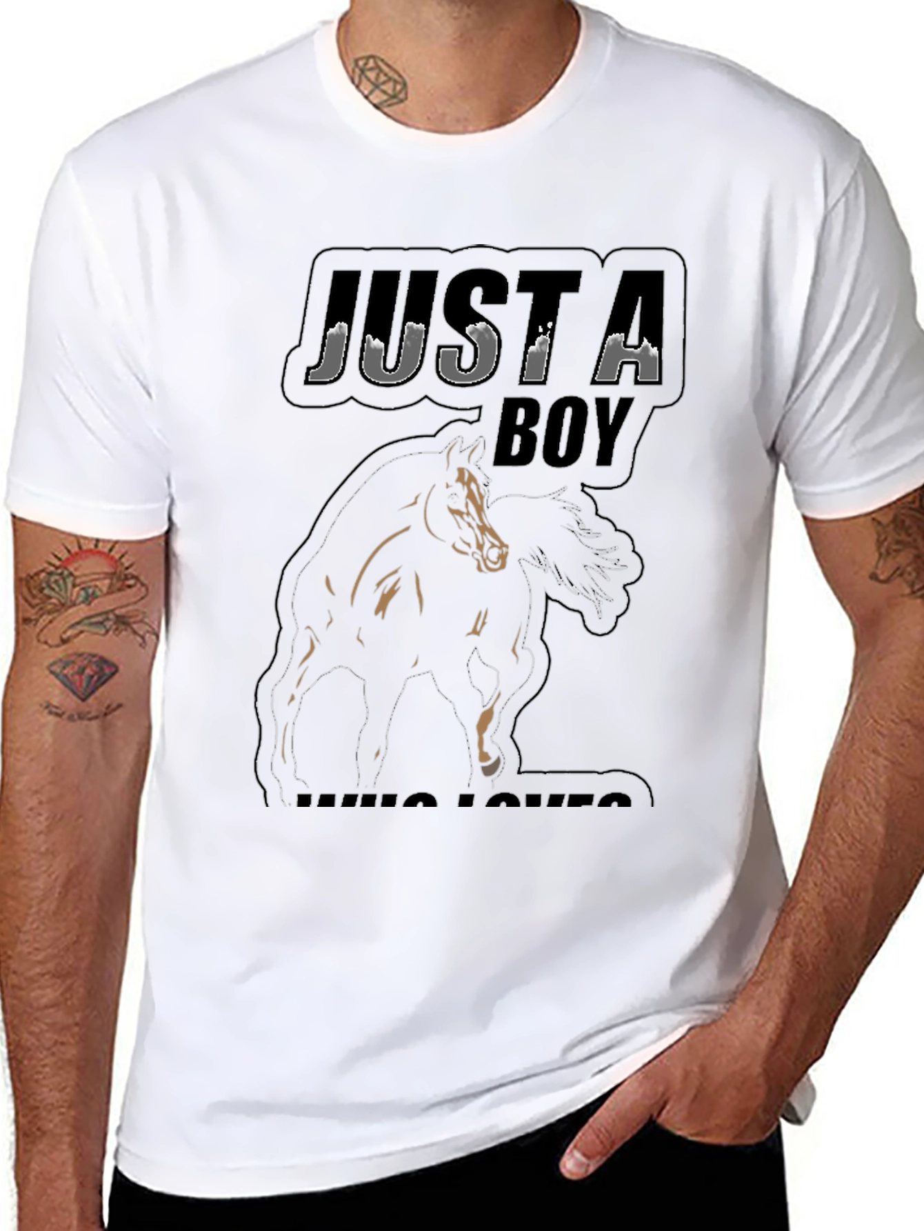 Just A Boy Who Loves Horses T-Shirt