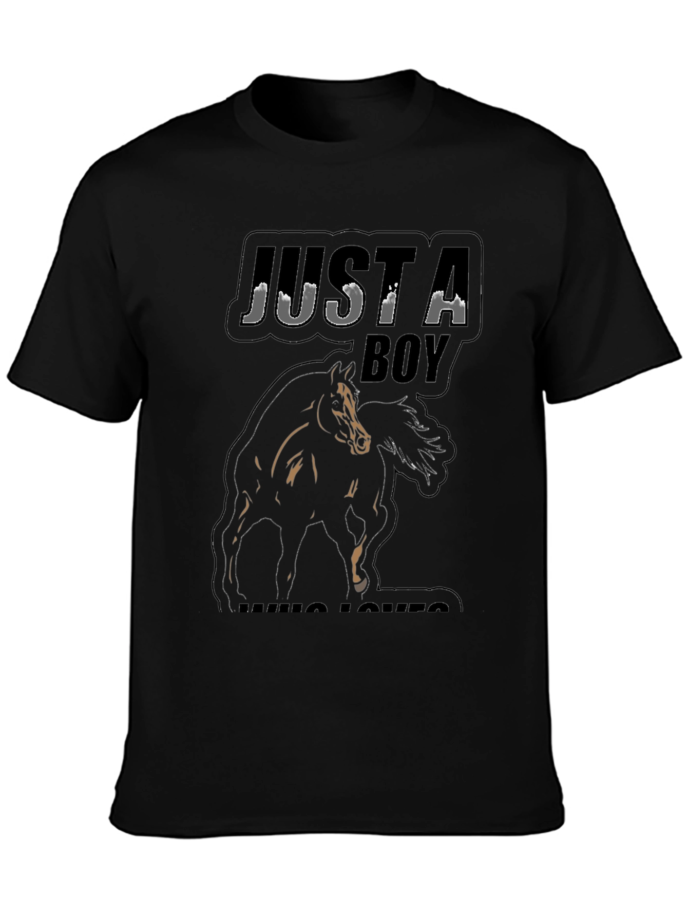 Just A Boy Who Loves Horses T-Shirt