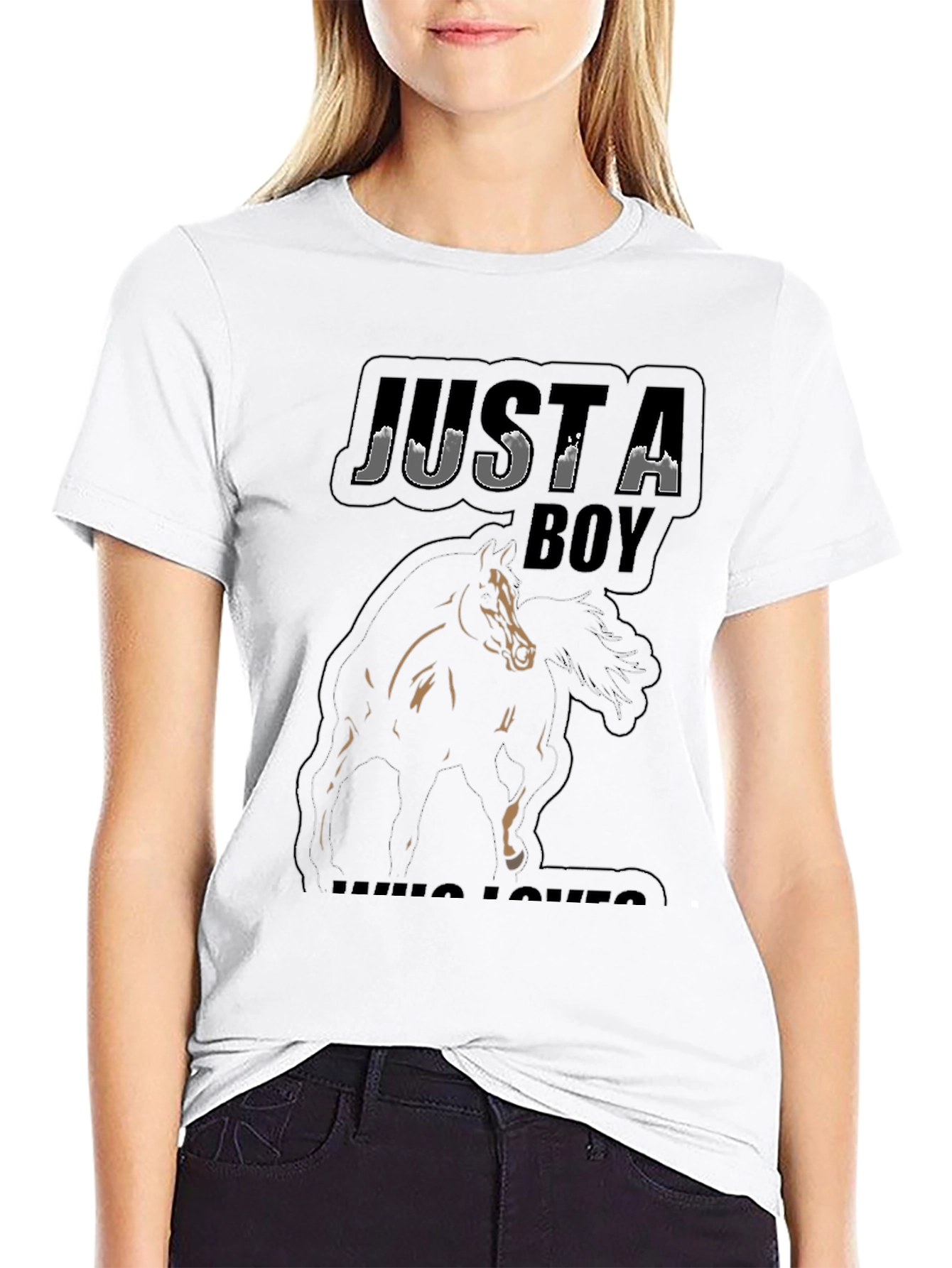 Just A Boy Who Loves Horses T-Shirt