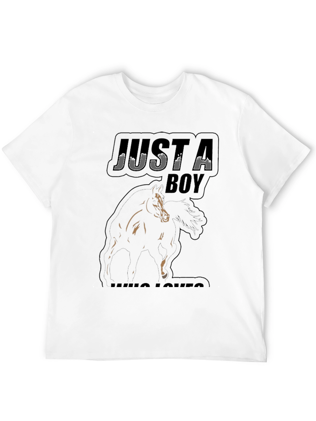 Just A Boy Who Loves Horses T-Shirt
