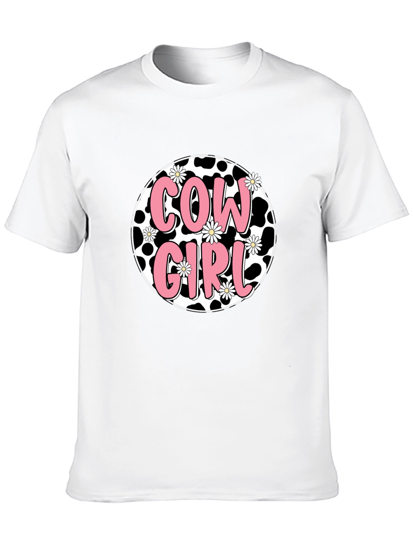 Cow Girl Graphic Tee - Black
