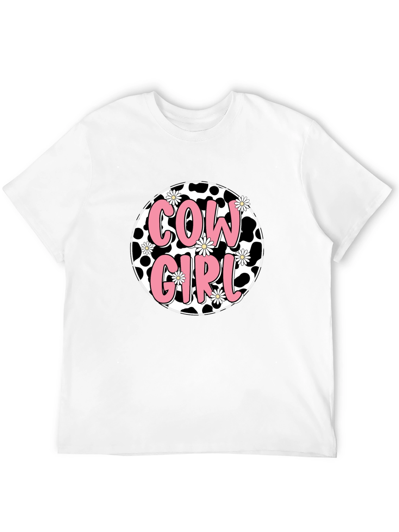 Cow Girl Graphic Tee - Black