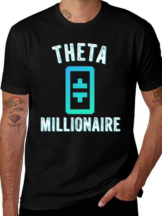 Theta Millionaire Crypto Black T-Shirt