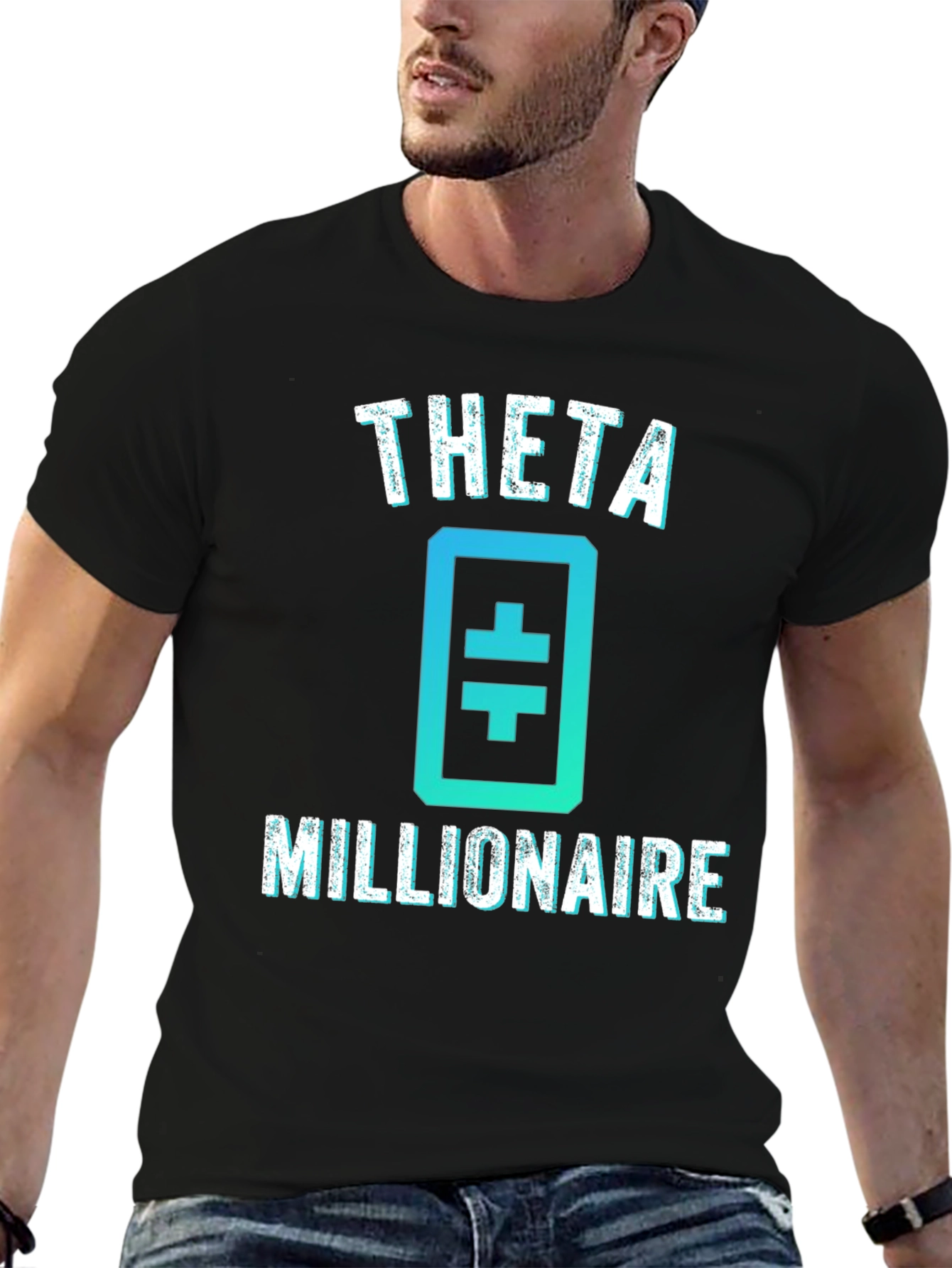 Theta Millionaire Crypto Black T-Shirt