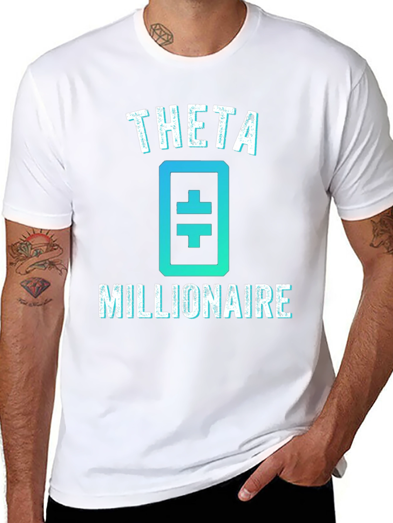 Theta Millionaire Crypto Black T-Shirt