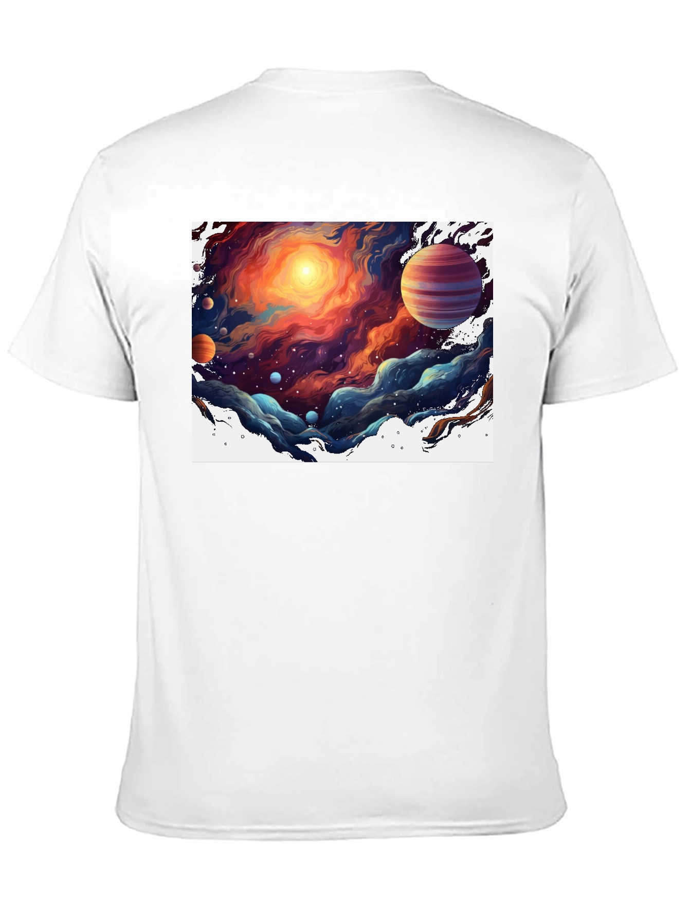 Space Nebula T-Shirt - Black Graphic Tee