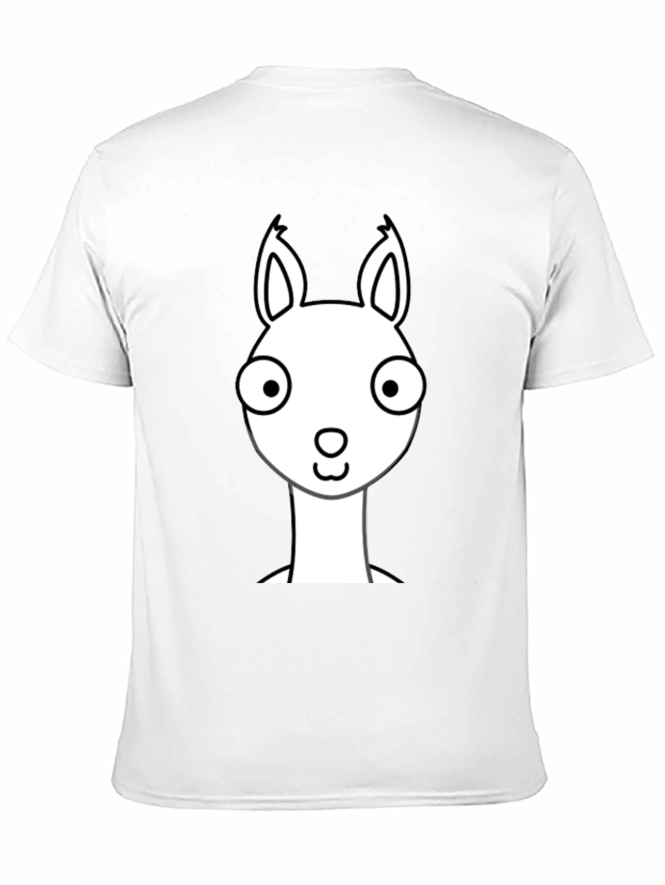 Llama Graphic Print Black T-Shirt