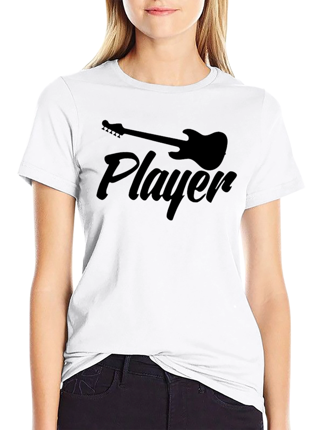 Guitar Player Black T-Shirt