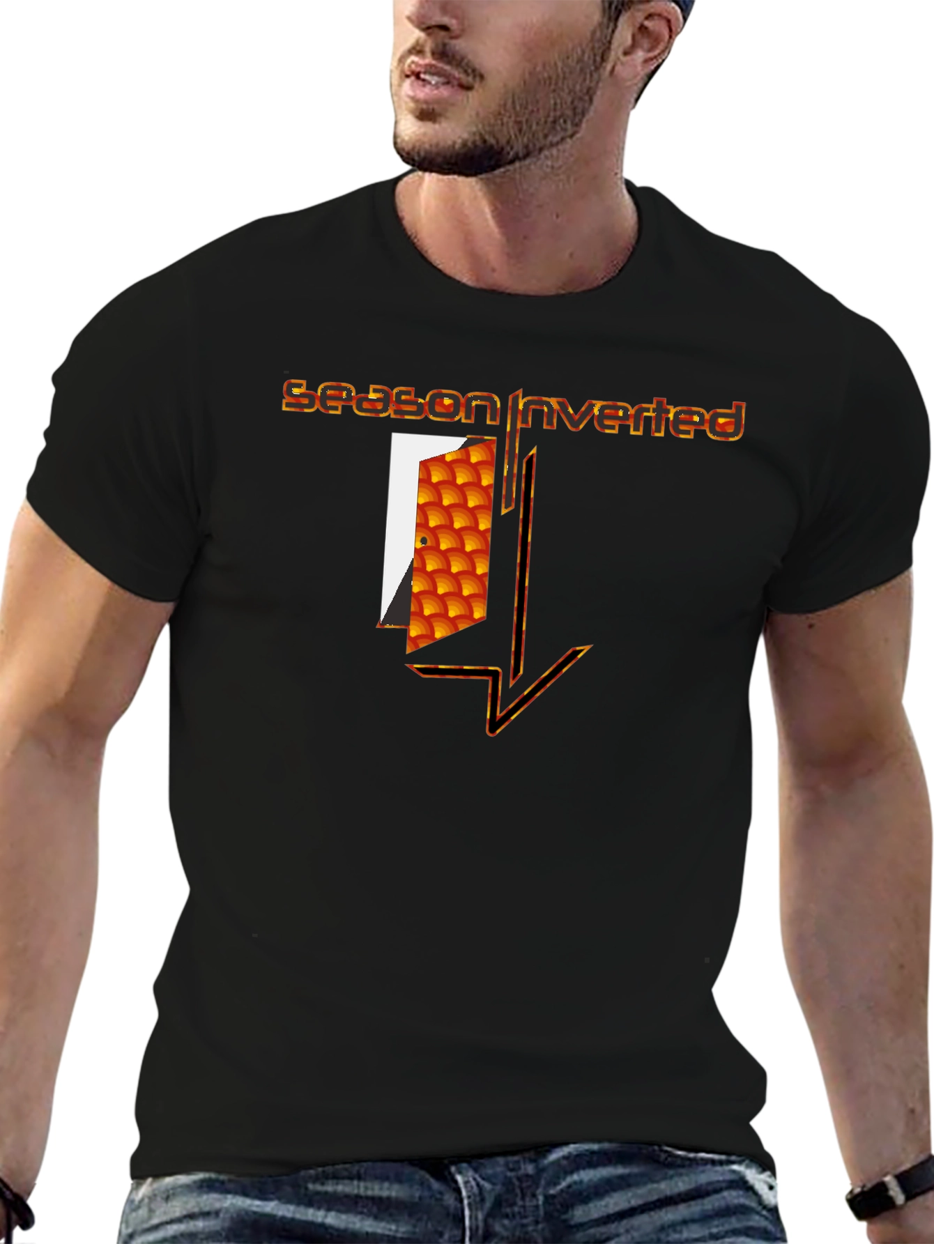 Season Inverted Graphic T-Shirt - Modern Art Tee