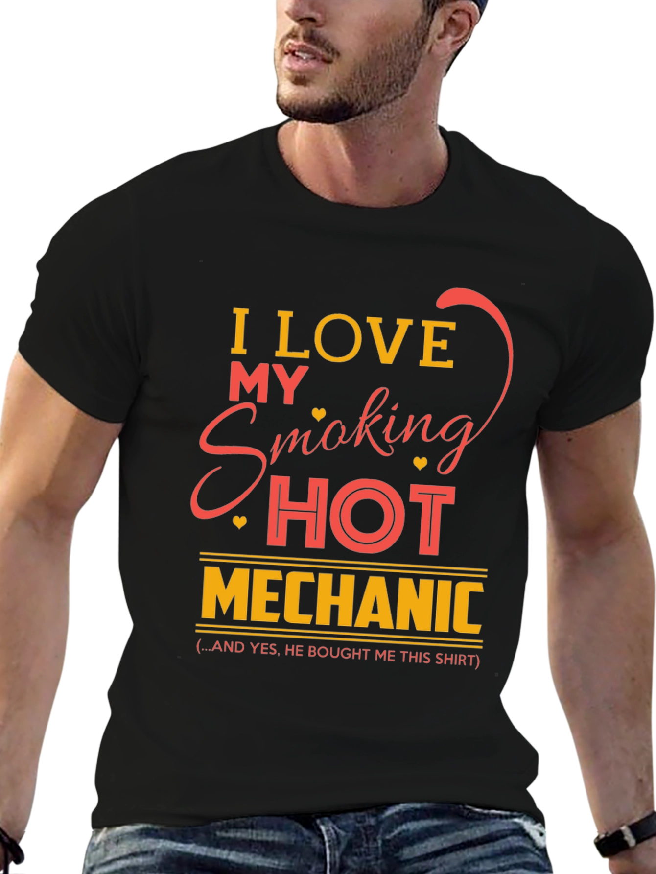 I Love My Smoking Hot Mechanic T-Shirt