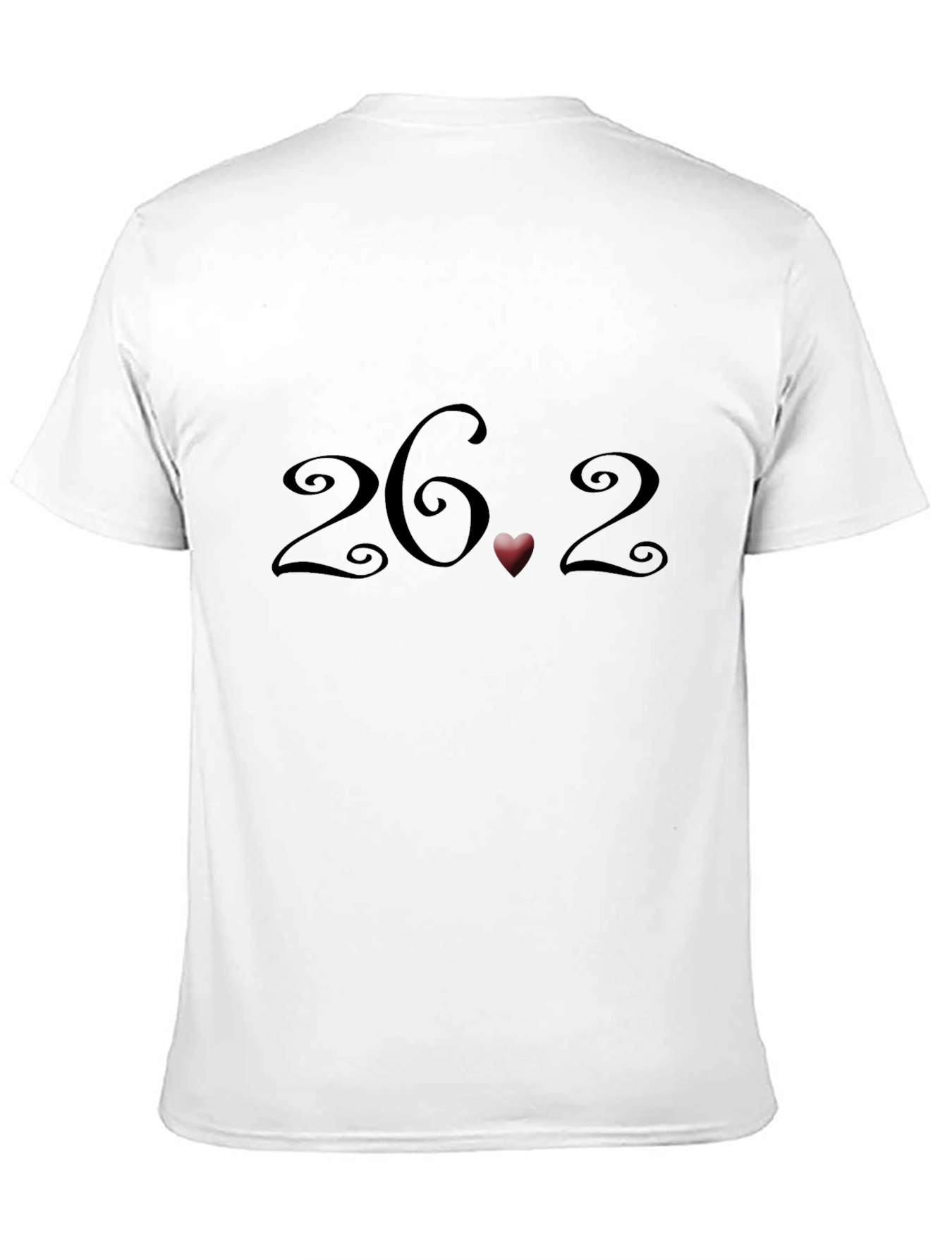 26.2 Marathon Heart T-Shirt - Black Short Sleeve