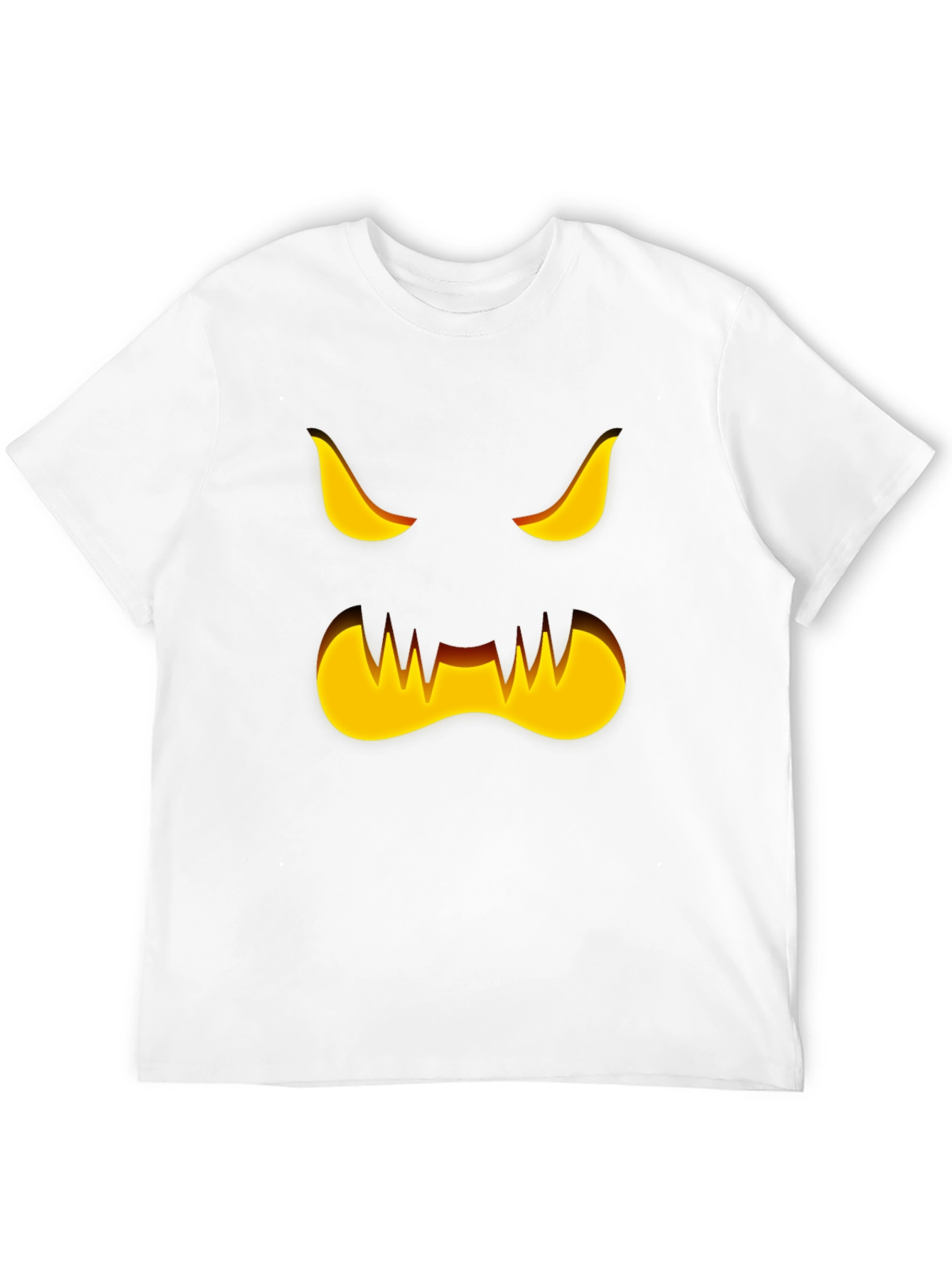 Spooky Halloween Pumpkin Face Graphic T-Shirt