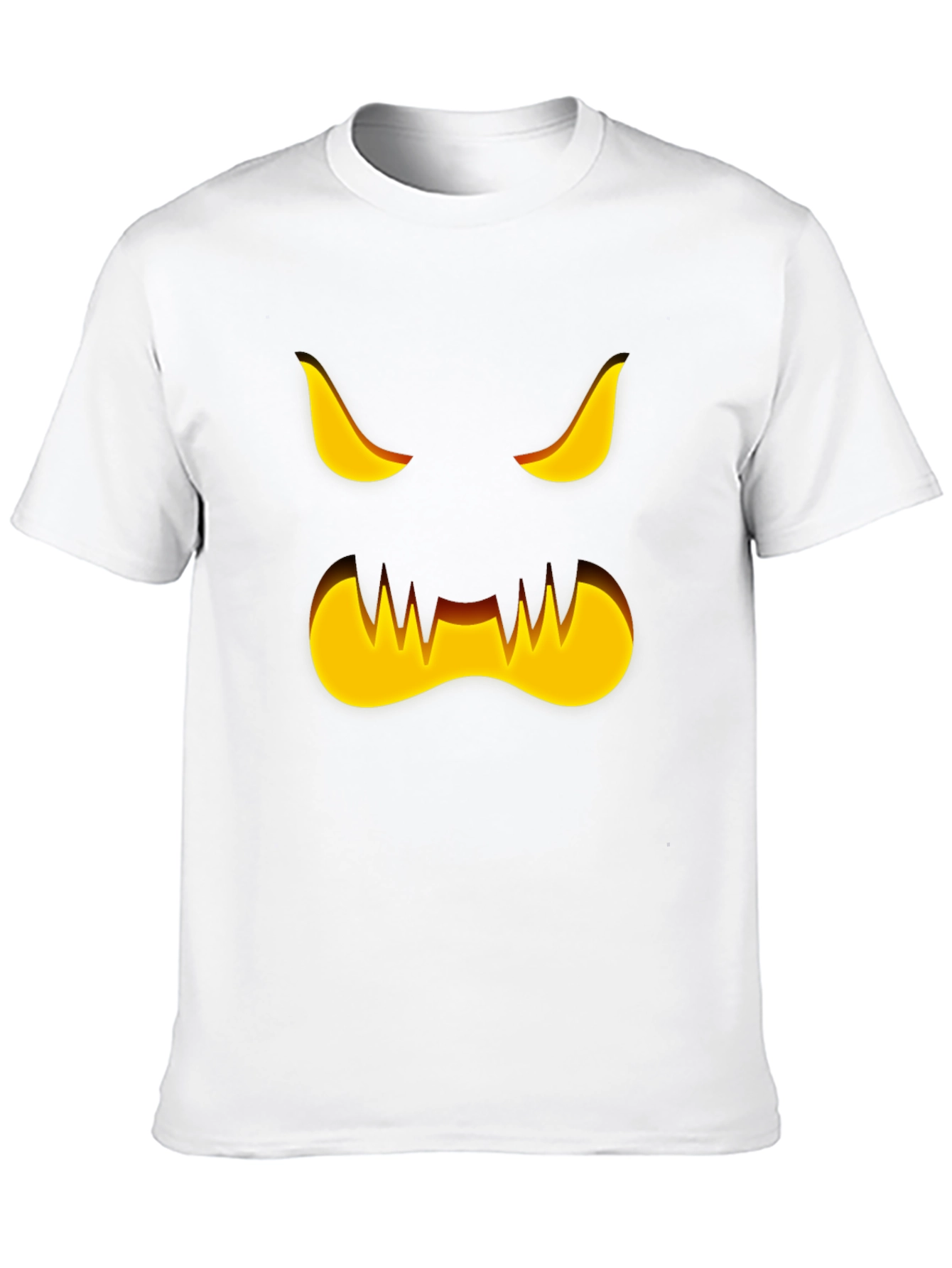 Spooky Halloween Pumpkin Face Graphic T-Shirt