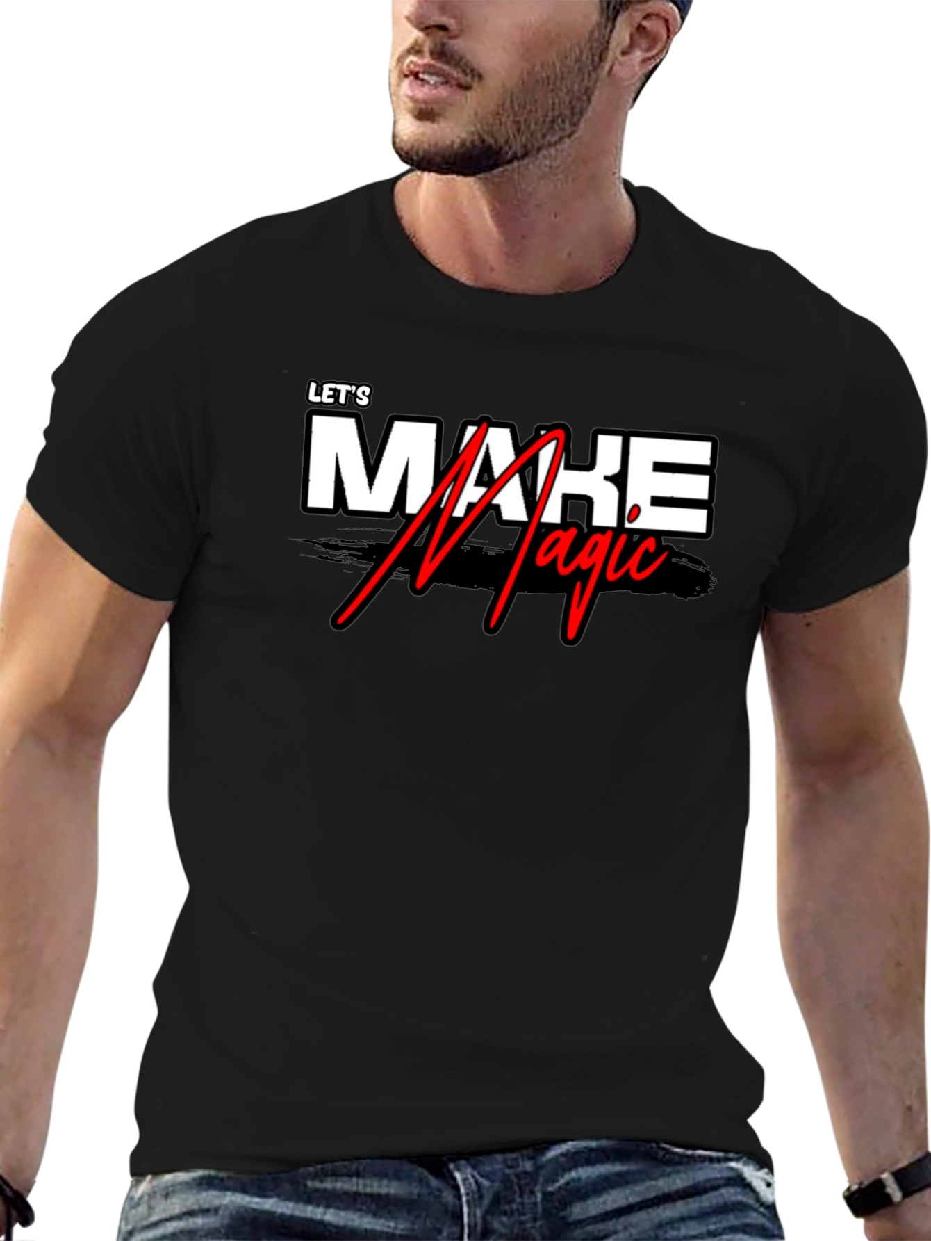 Lets Make Magic Black Graphic Tee