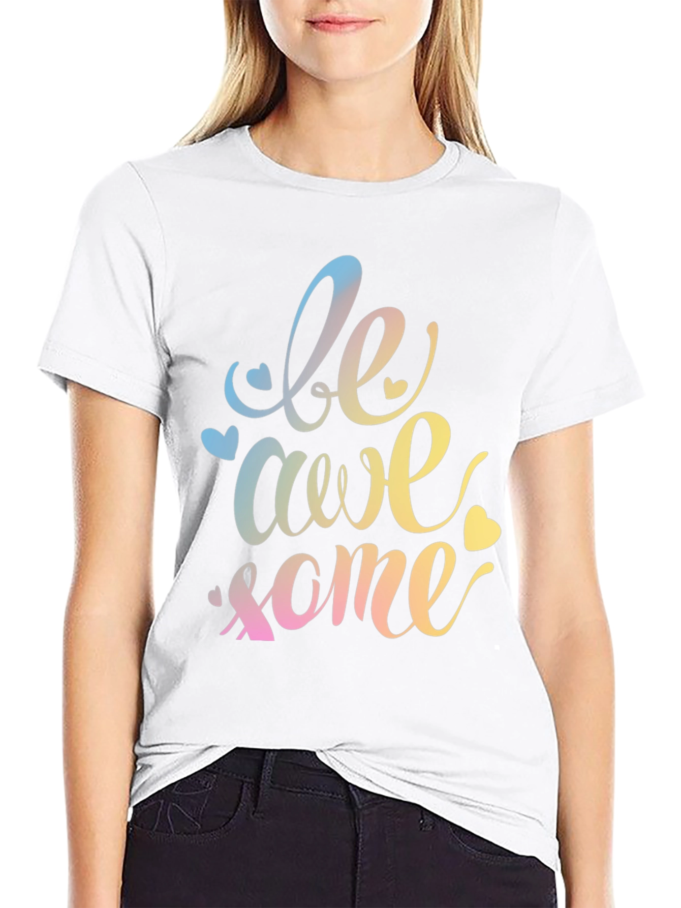 Be Awesome Graphic Tee - Stylish Unisex Crewneck T-Shirt