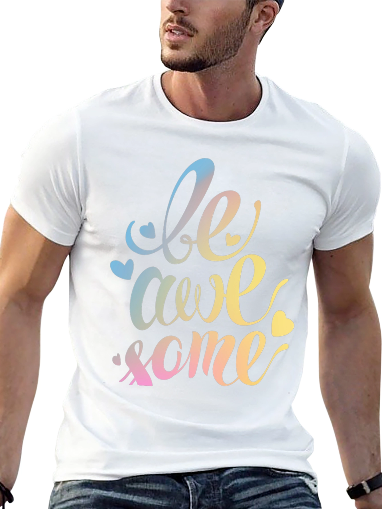 Be Awesome Graphic Tee - Stylish Unisex Crewneck T-Shirt