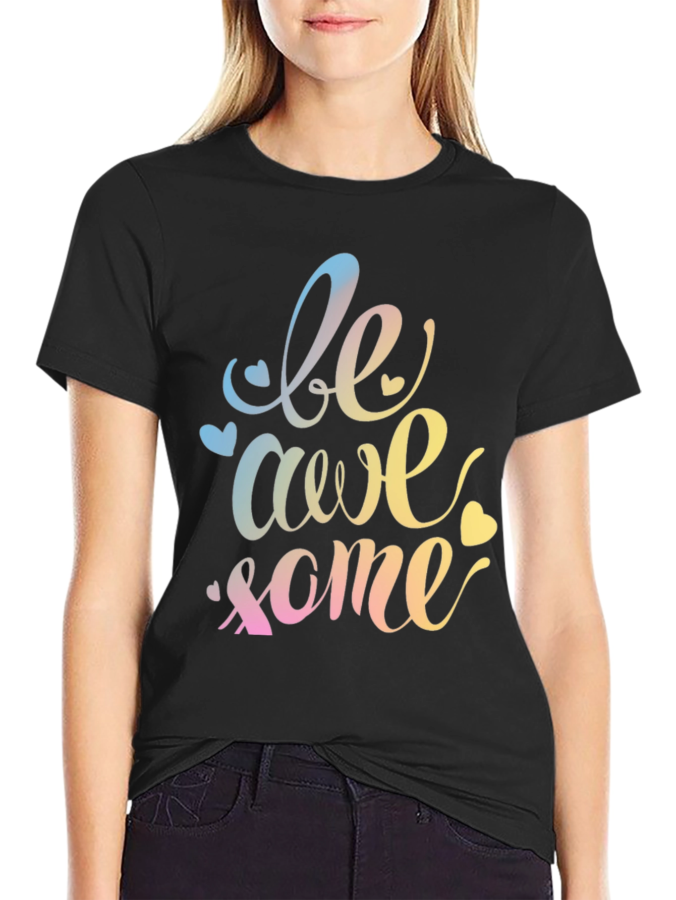 Be Awesome Graphic Tee - Stylish Unisex Crewneck T-Shirt