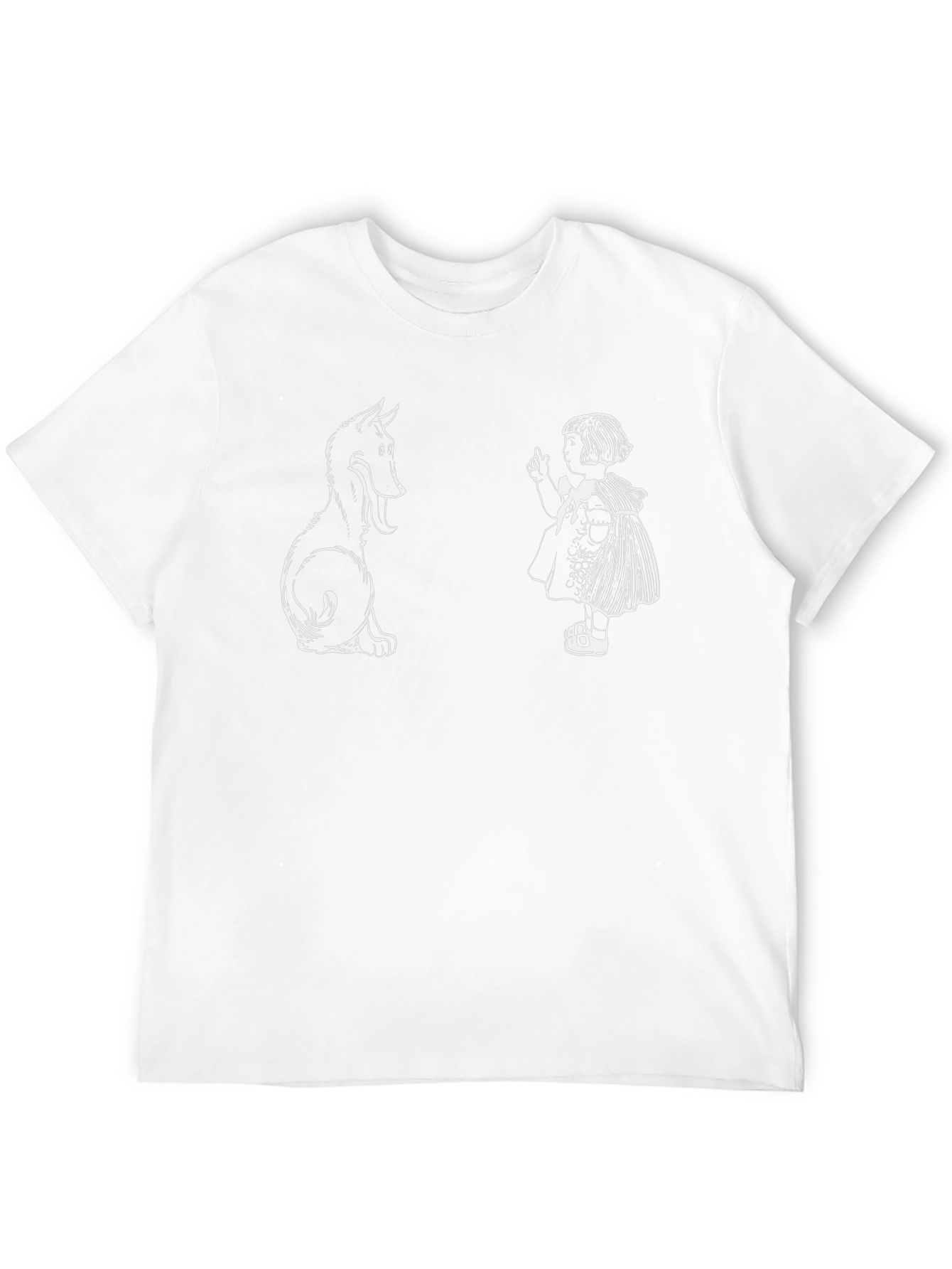 Graphic Tee: Little Red Riding Hood & Wolf