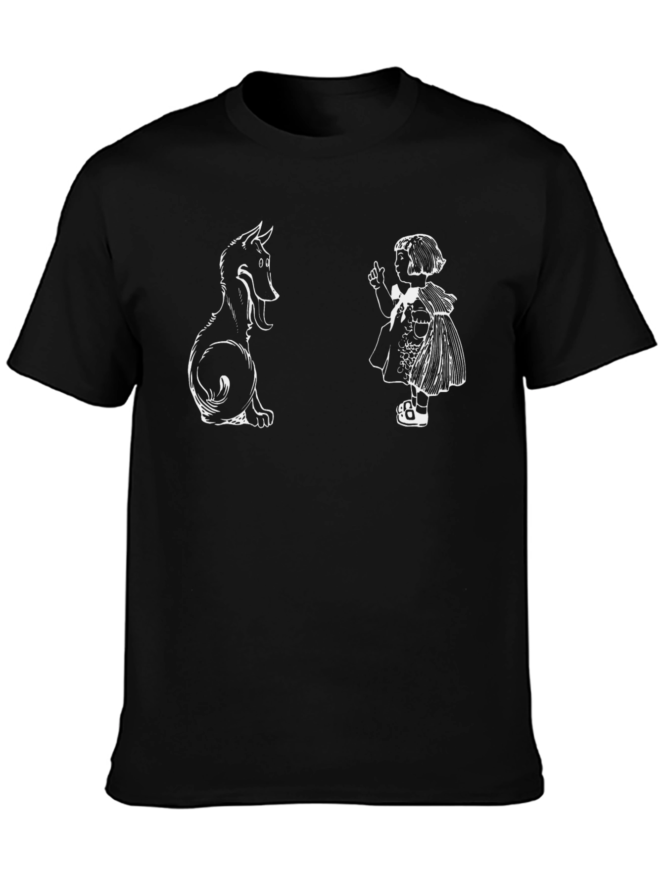 Graphic Tee: Little Red Riding Hood & Wolf