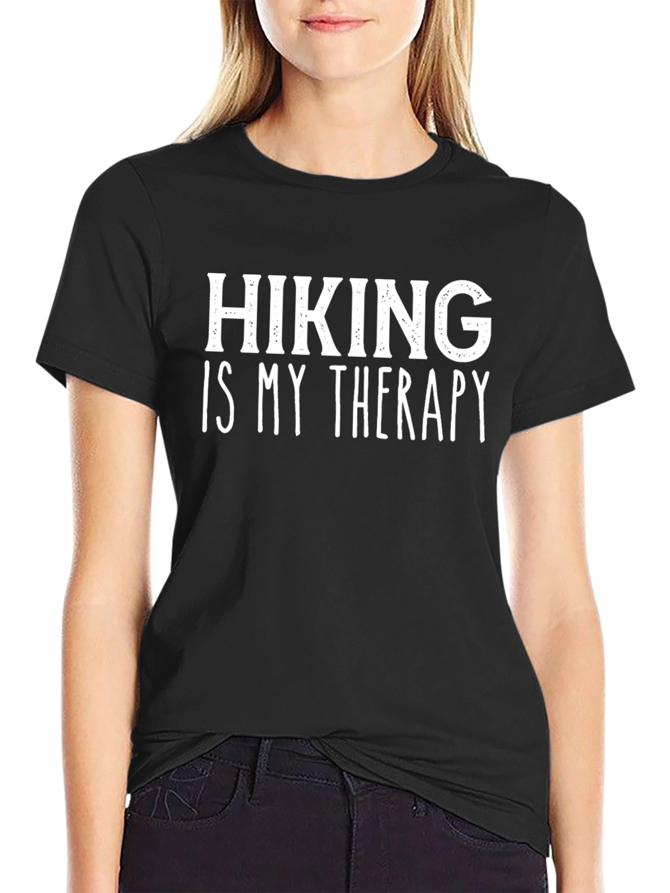 Hiking Is My Therapy Graphic T-Shirt