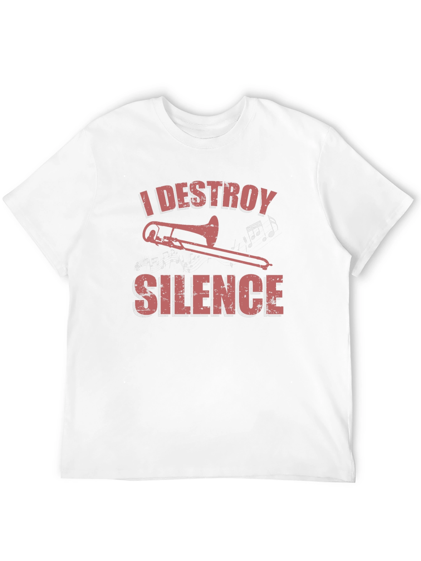 I Destroy Silence Trombone Graphic Tee